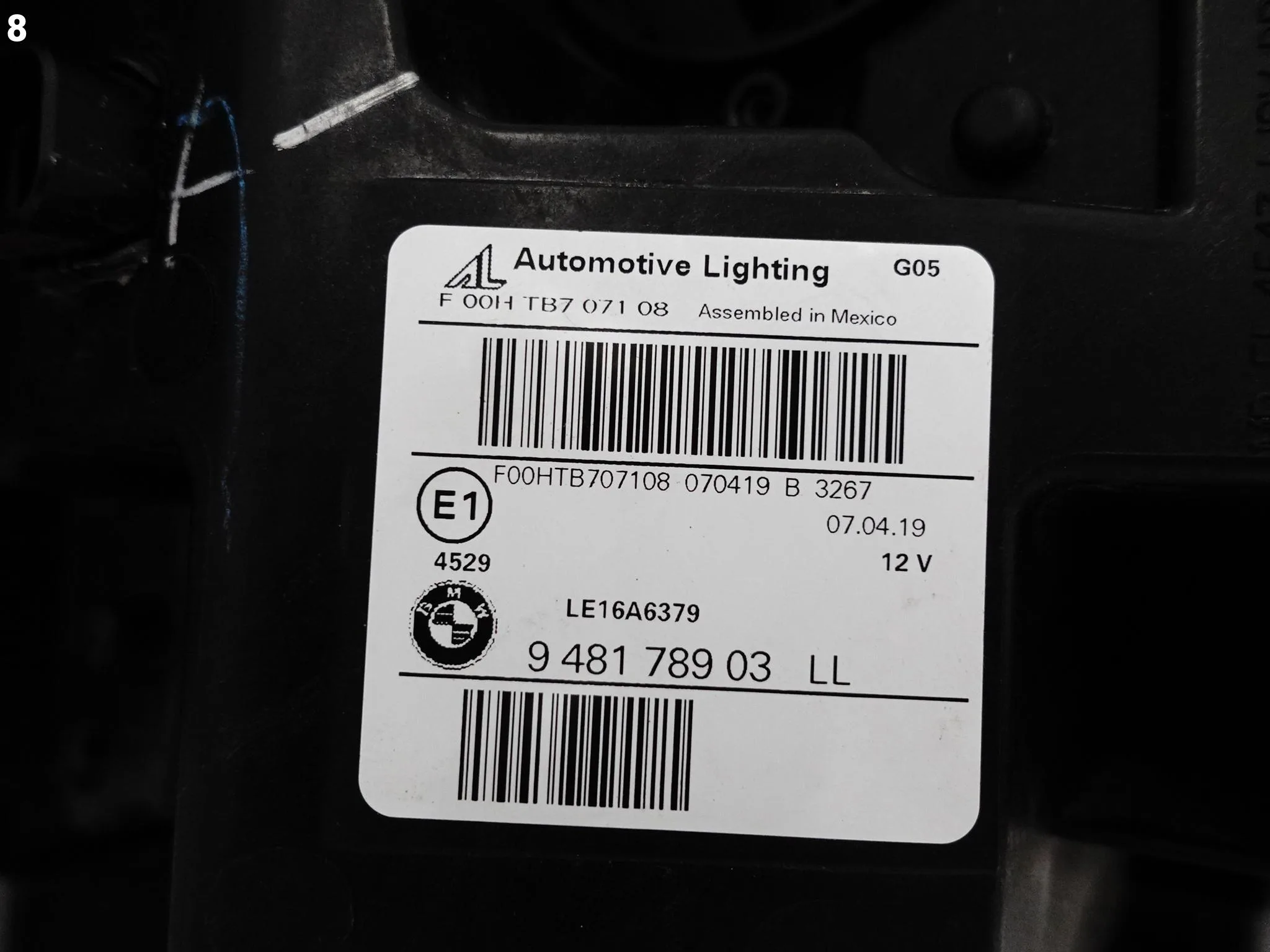 BMW X5 G05 F95 X6 G06 F96 18-23 LAMPA LASER LEWA PRZÓD EUROPA BMW X5 G05 F95 X6 G06 F96 18-23 LAMPA LASER LEWA PRZÓD EUROPA - obrazek 9