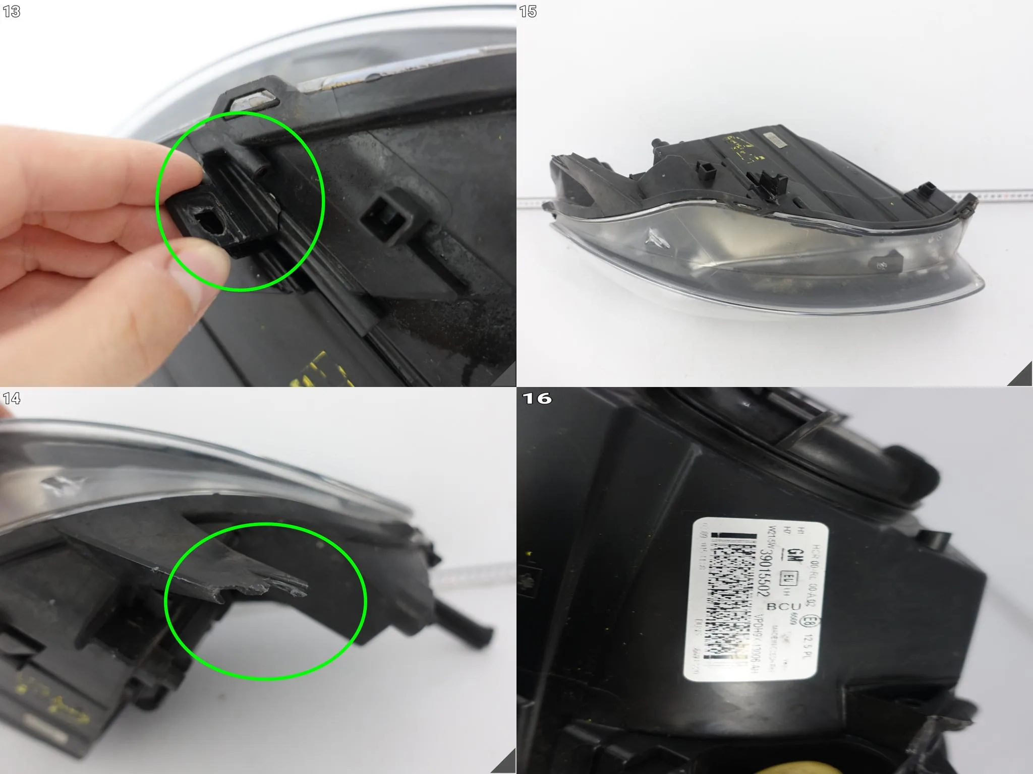 OPEL ADAM 12-19 LAMPA HEADLIGHT ZWYKŁA HALOGEN H1 + H7 LEWA PRZÓD EUROPA OPEL ADAM 12-19 LAMPA HEADLIGHT ZWYKŁA HALOGEN H1 + H7 LEWA PRZÓD EUROPA - obrazek 14