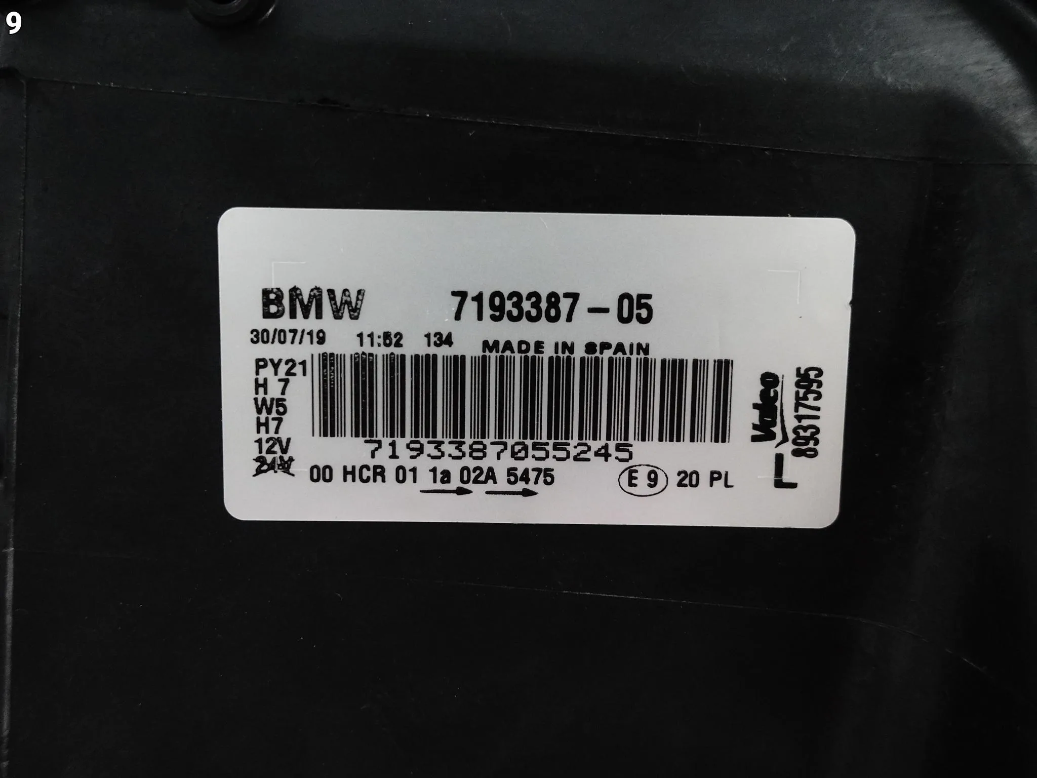 BMW E81 E82 E87 LCI E88 07-11 LAMPA LEWA HALOGEN ZWYKŁA H7 EUROPA NOWA ORG BMW E81 E82 E87 LCI E88 07-11 LAMPA LEWA HALOGEN ZWYKŁA H7 EUROPA NOWA ORG - obrazek 10