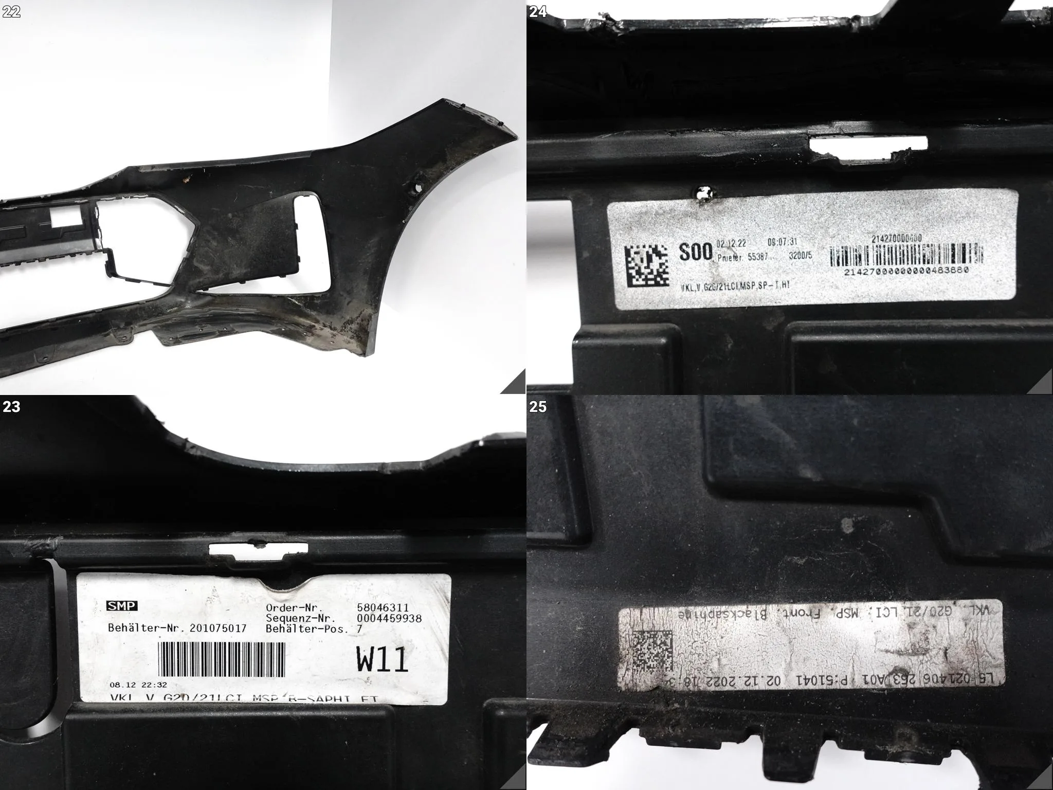 BMW 3 G20 G21 LCI LIFT M-PAKIET 22- ZDERZAK BUMPER PRZÓD (PDC) BMW 3 G20 G21 LCI LIFT M-PAKIET 22- ZDERZAK BUMPER PRZÓD (PDC) - obrazek 14