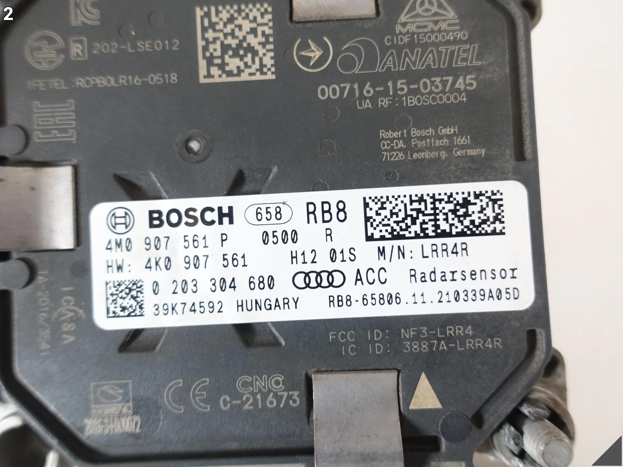 AUDI Q7 SQ7 RSQ7 4M0 Q8 SQ8 RSQ8 4M8 RADAR SENSOR ACC DISTRONIC CZUJNIK LEWY AUDI Q7 SQ7 RSQ7 4M0 Q8 SQ8 RSQ8 4M8 RADAR SENSOR ACC DISTRONIC CZUJNIK LEWY - obrazek 3