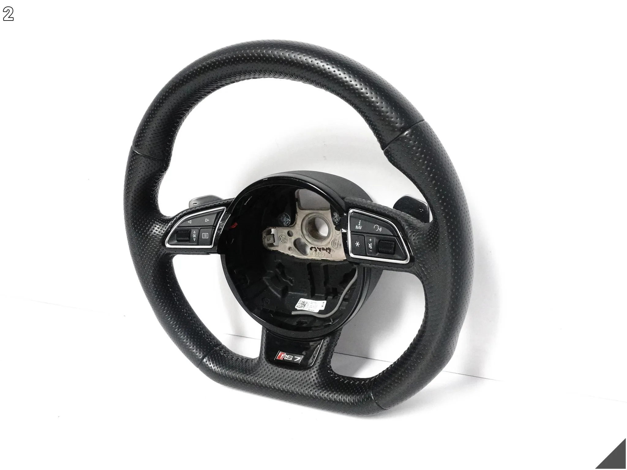AUDI RS7 4G8 C7 13-15 KIEROWNICA WIELOFUNKCYJA SPORTOWA SKÓRA SZARA NIĆ NOQ AUDI RS7 4G8 C7 13-15 KIEROWNICA WIELOFUNKCYJA SPORTOWA SKÓRA SZARA NIĆ NOQ - obrazek 3