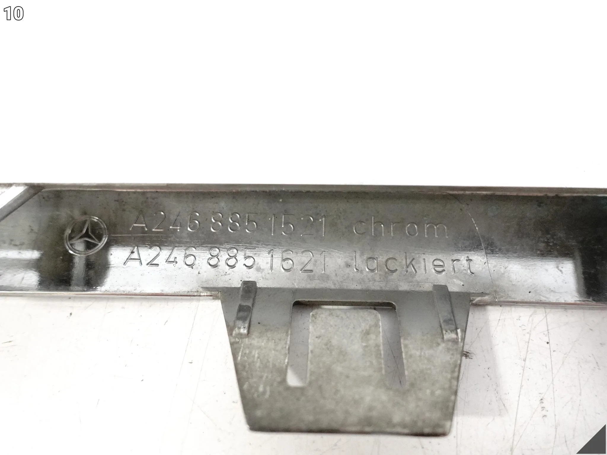 MERCEDES B-KLASA W246 LIFT MOPF 14-18 LISTWA CHROM DYFUZORA ZDERZAKA TYŁ MERCEDES B-KLASA W246 LIFT MOPF 14-18 LISTWA CHROM DYFUZORA ZDERZAKA TYŁ - obrazek 11