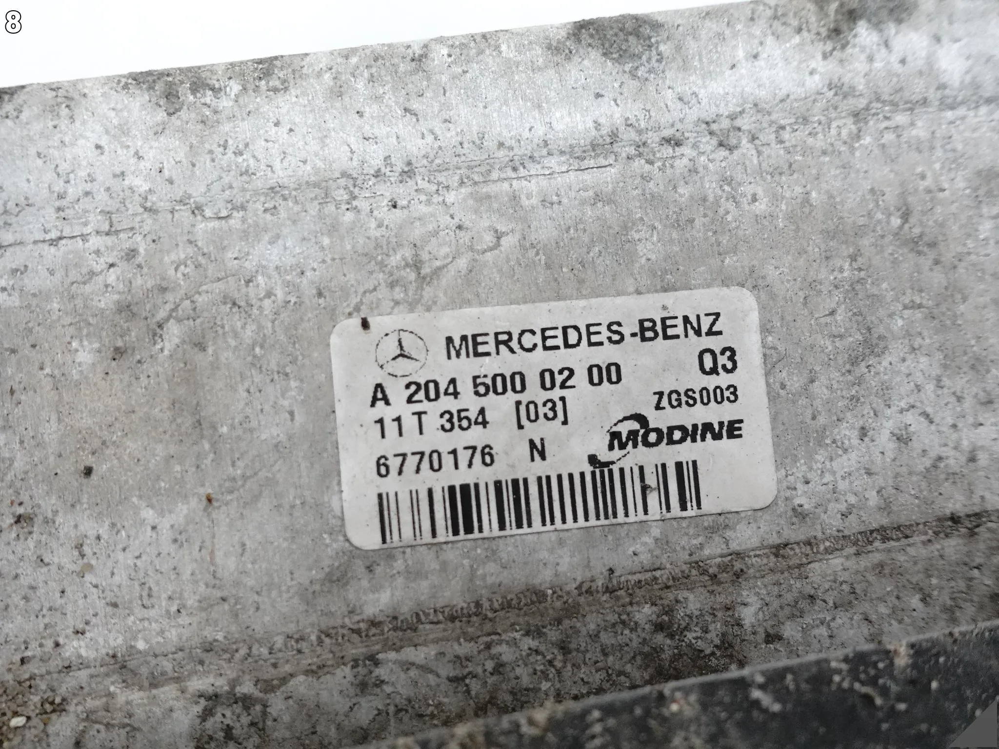 MERCEDES W204 S204 C204 W212 S212 C207 A207 C218 X218 X204 INTERCOOLER MERCEDES W204 S204 C204 W212 S212 C207 A207 C218 X218 X204 INTERCOOLER - obrazek 9