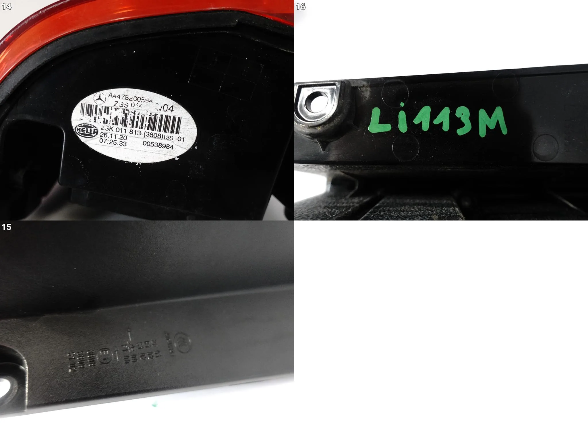 MERCEDES V-KLASA VITO AMG W447 LIFT MOPF 14-23 LAMPA LED LEWA TYŁ EUROPA MERCEDES V-KLASA VITO AMG W447 LIFT MOPF 14-23 LAMPA LED LEWA TYŁ EUROPA - obrazek 15