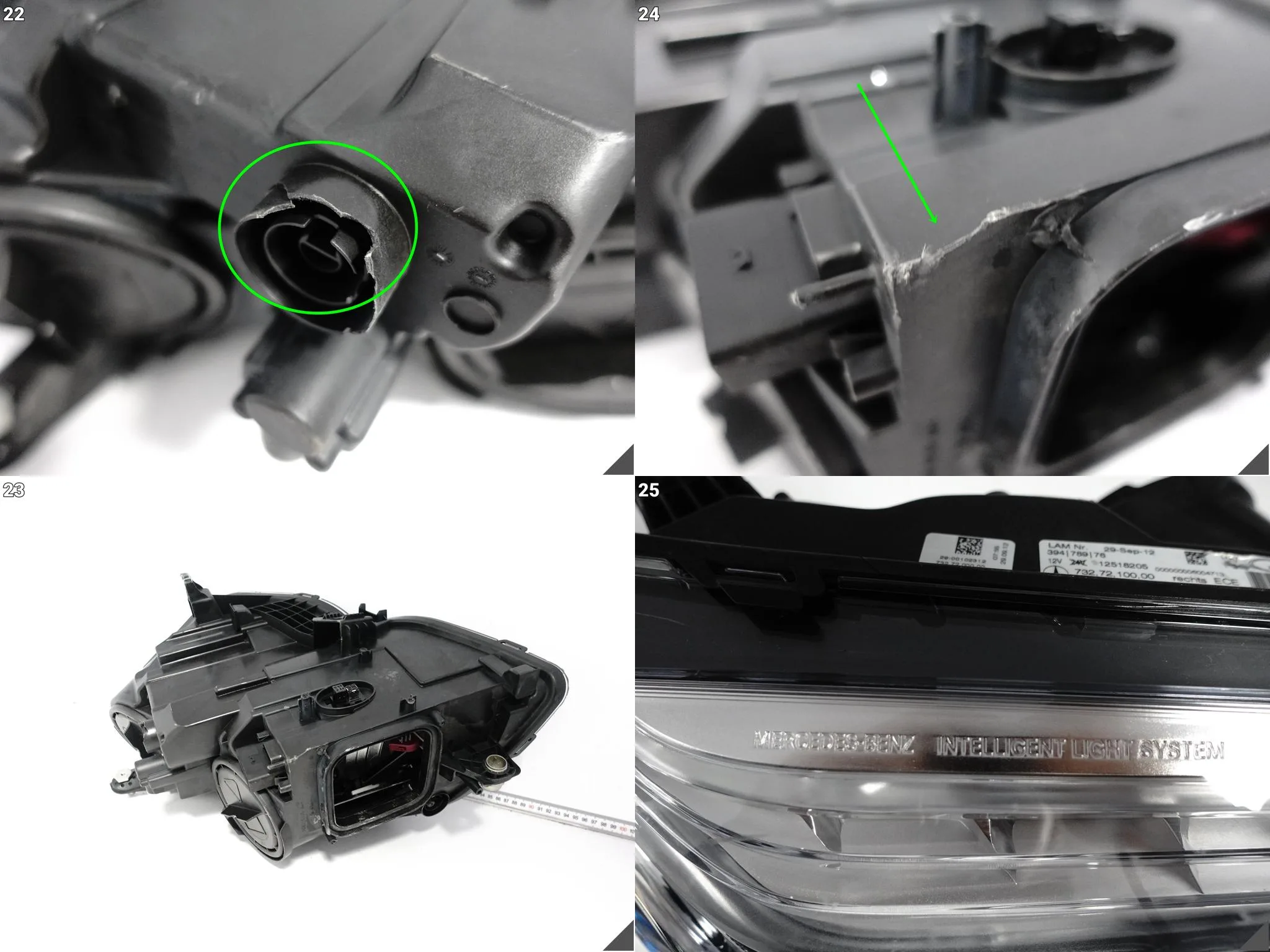 MERCEDES GLK X204 12-15 LIFT MOPF ILS XENON + LED LAMPA PRAWA PRZÓD EUROPA MERCEDES GLK X204 12-15 LIFT MOPF ILS XENON + LED LAMPA PRAWA PRZÓD EUROPA - obrazek 14