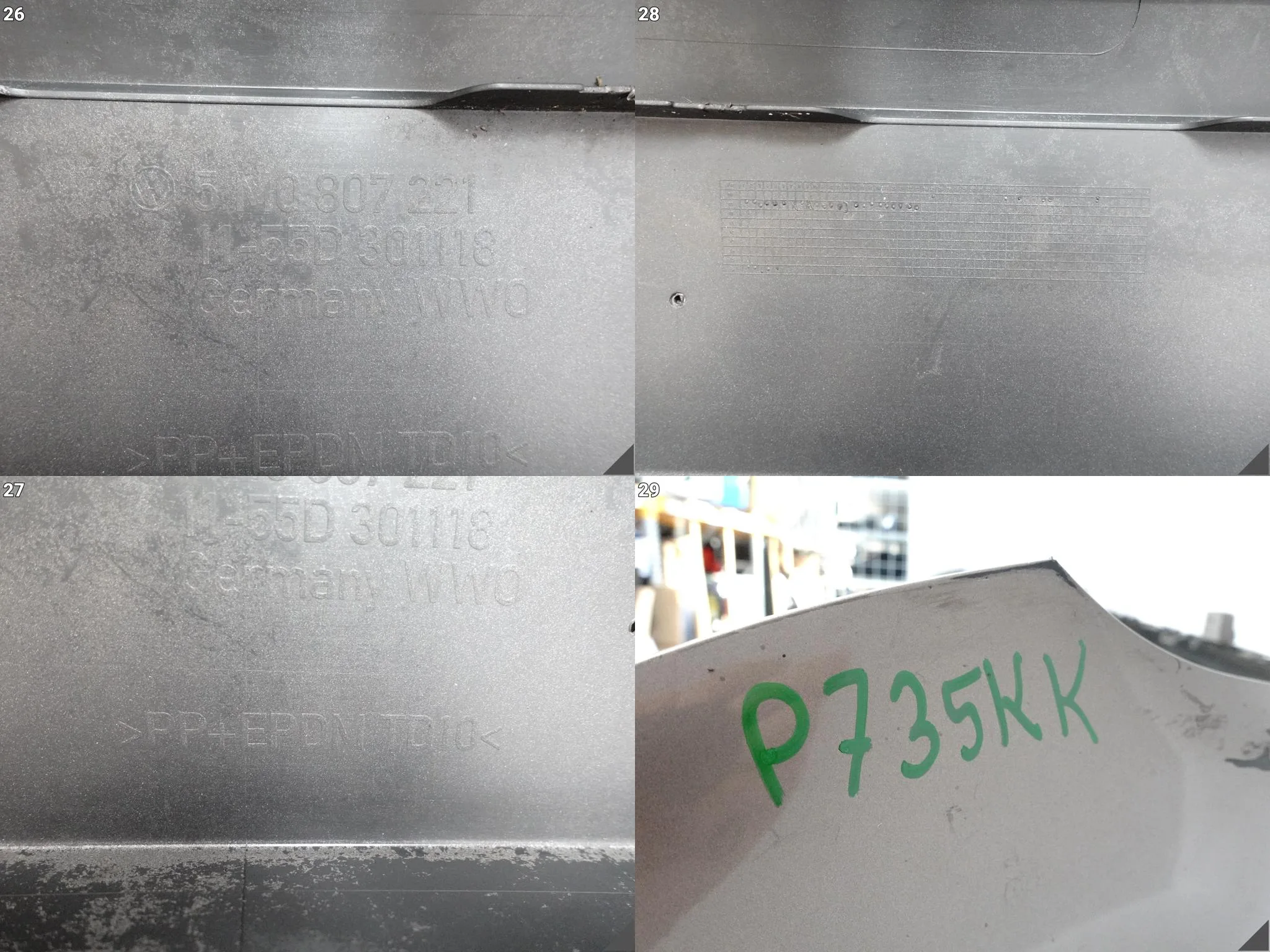 VW GOLF PLUS + LIFT 09-14 ZWYKŁY ZDERZAK BUMPER PRZÓD (6xPDC/SRPYSKI) VW GOLF PLUS + LIFT 09-14 ZWYKŁY ZDERZAK BUMPER PRZÓD (6xPDC/SRPYSKI) - obrazek 15