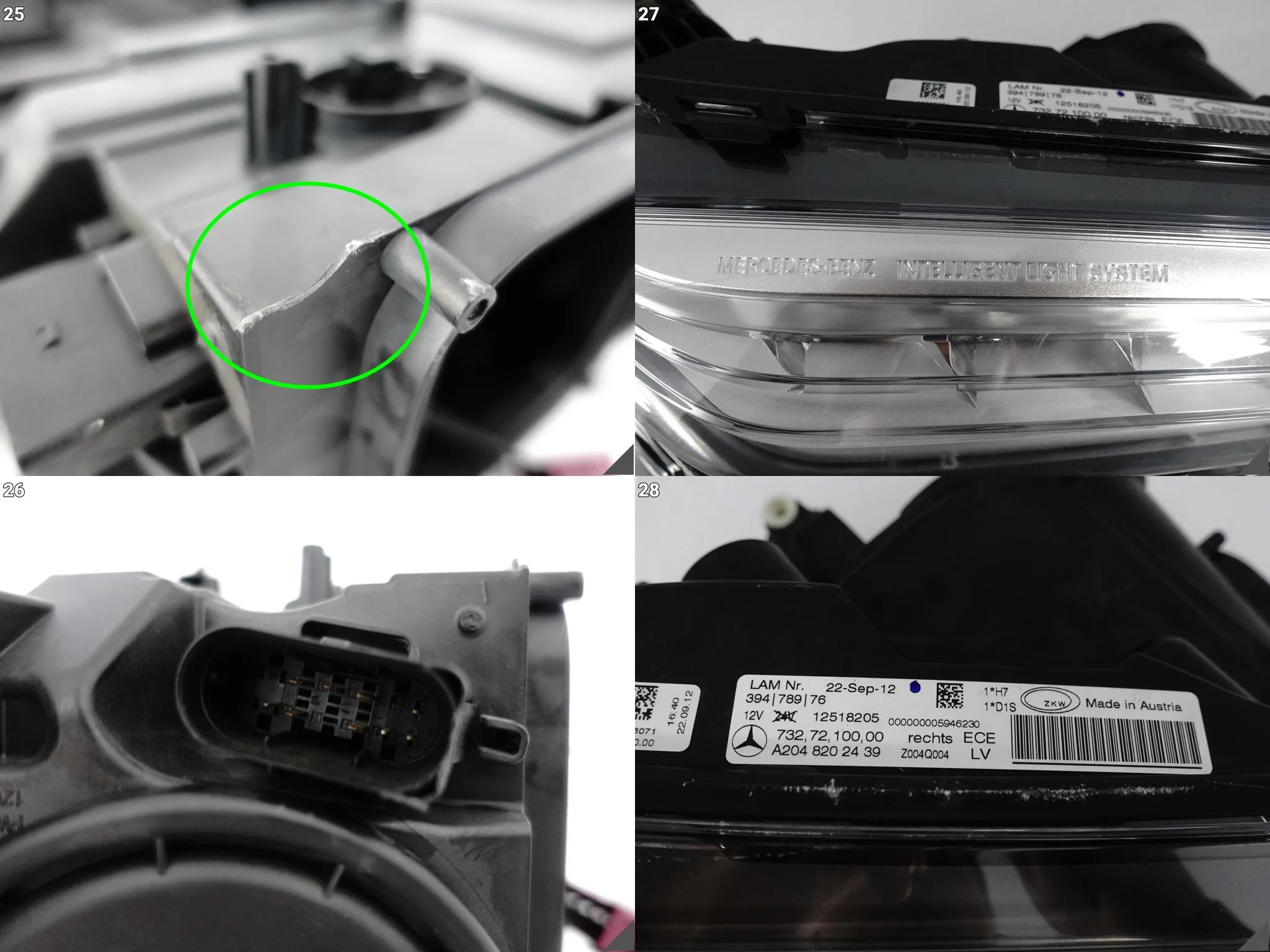 MERCEDES GLK X204 12-15 LIFT MOPF ILS XENON + LED LAMPA PRAWA PRZÓD EUROPA MERCEDES GLK X204 12-15 LIFT MOPF ILS XENON + LED LAMPA PRAWA PRZÓD EUROPA - obrazek 14