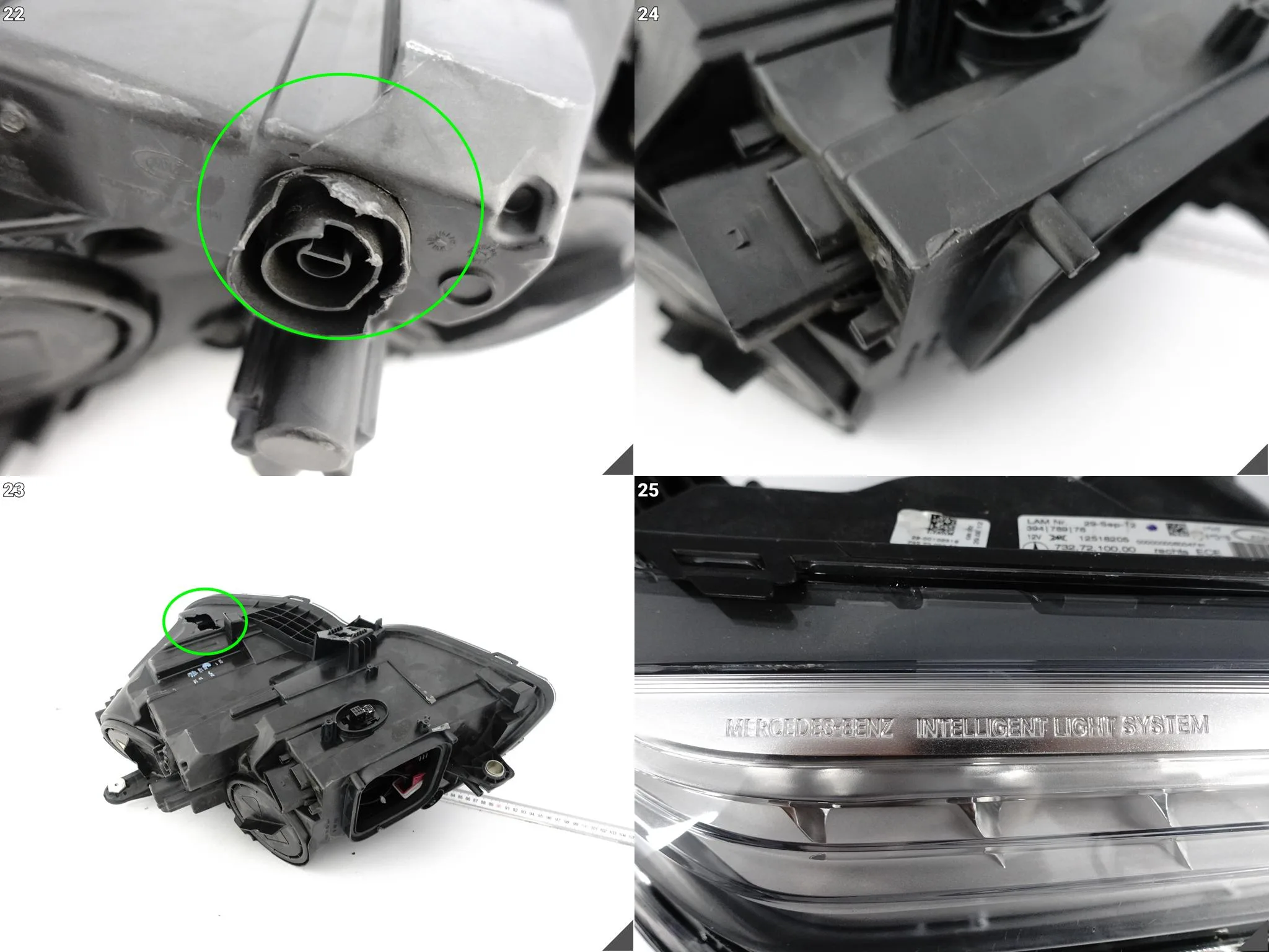 MERCEDES GLK X204 12-15 LIFT MOPF ILS XENON + LED LAMPA PRAWA PRZÓD EUROPA MERCEDES GLK X204 12-15 LIFT MOPF ILS XENON + LED LAMPA PRAWA PRZÓD EUROPA - obrazek 14