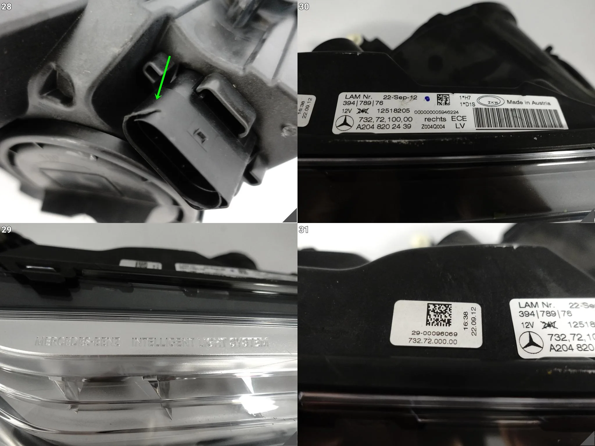 MERCEDES GLK X204 12-15 LIFT MOPF ILS XENON + LED LAMPA PRAWA PRZÓD EUROPA MERCEDES GLK X204 12-15 LIFT MOPF ILS XENON + LED LAMPA PRAWA PRZÓD EUROPA - obrazek 14