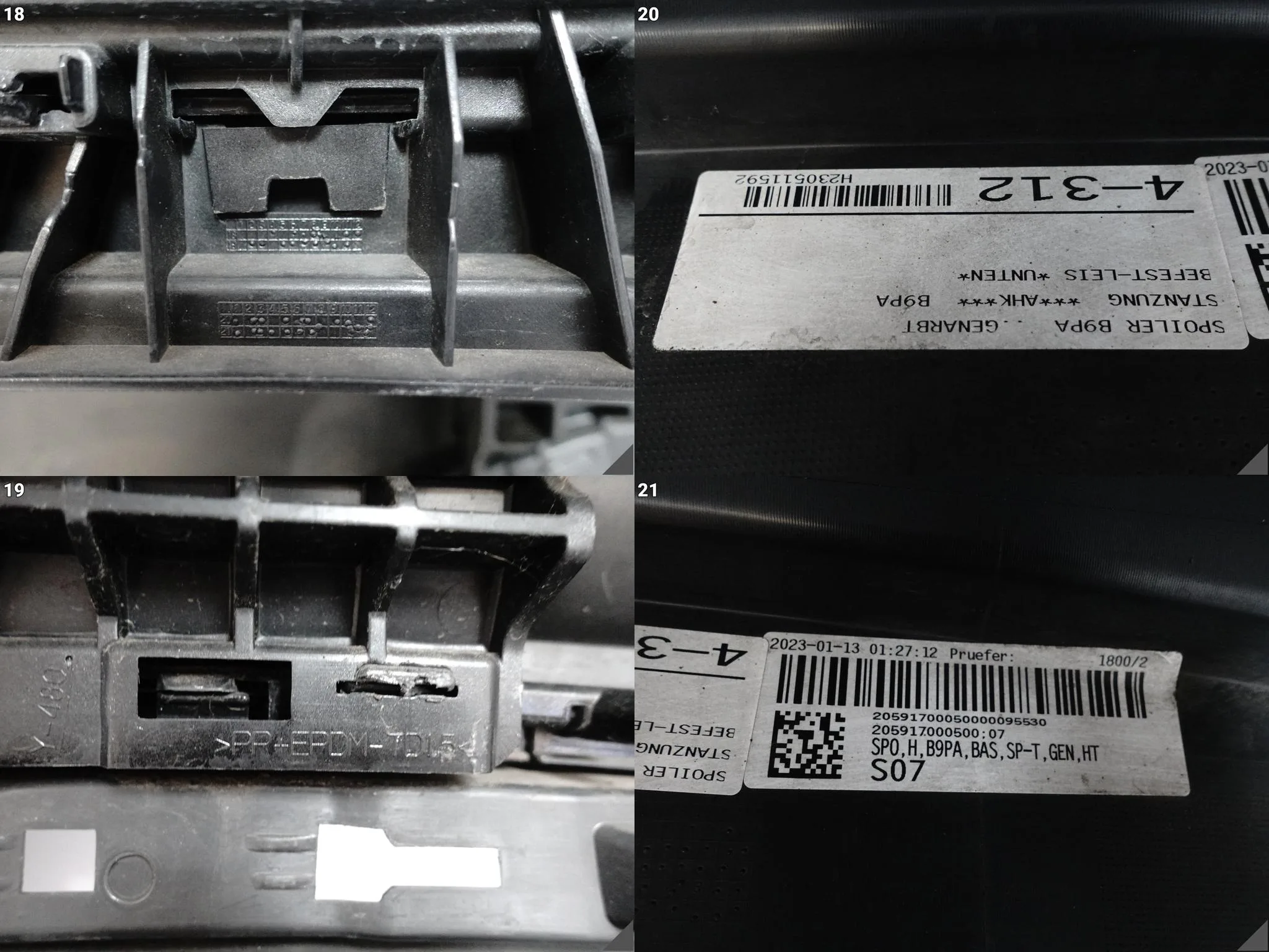 AUDI A4 B9 8W9 KOMBI LIFT 19-24 ZWYKŁY ZDERZAK + DYFUZOR TYŁ (4xPDC) AUDI A4 B9 8W9 KOMBI LIFT 19-24 ZWYKŁY ZDERZAK + DYFUZOR TYŁ (4xPDC) - obrazek 13