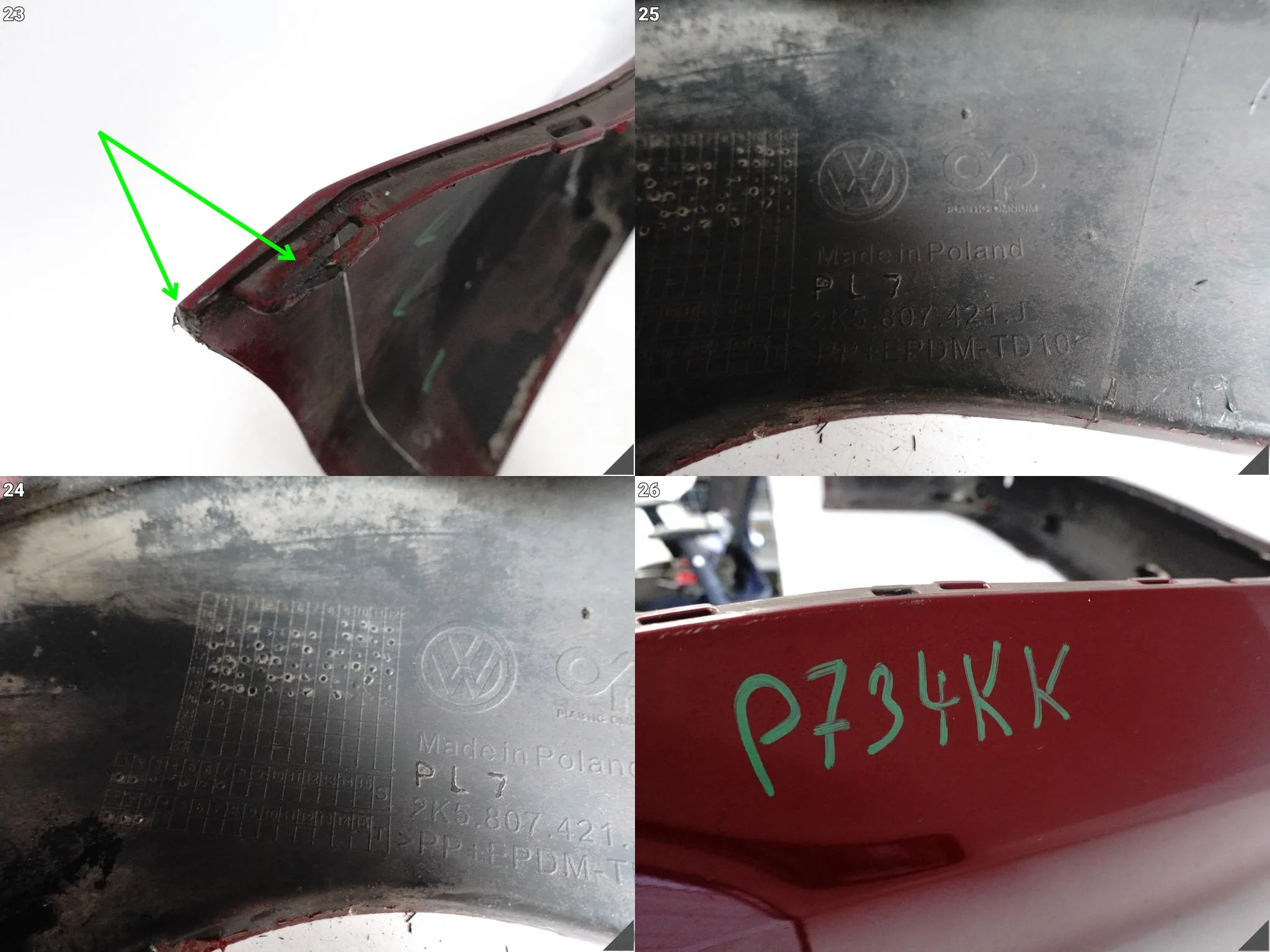 VW CADDY III 3 LIFT 15-20 MAXI LONG ZDERZAK BUMPER + ODBLASKI TYŁ (6xPDC) VW CADDY III 3 LIFT 15-20 MAXI LONG ZDERZAK BUMPER + ODBLASKI TYŁ (6xPDC) - obrazek 15