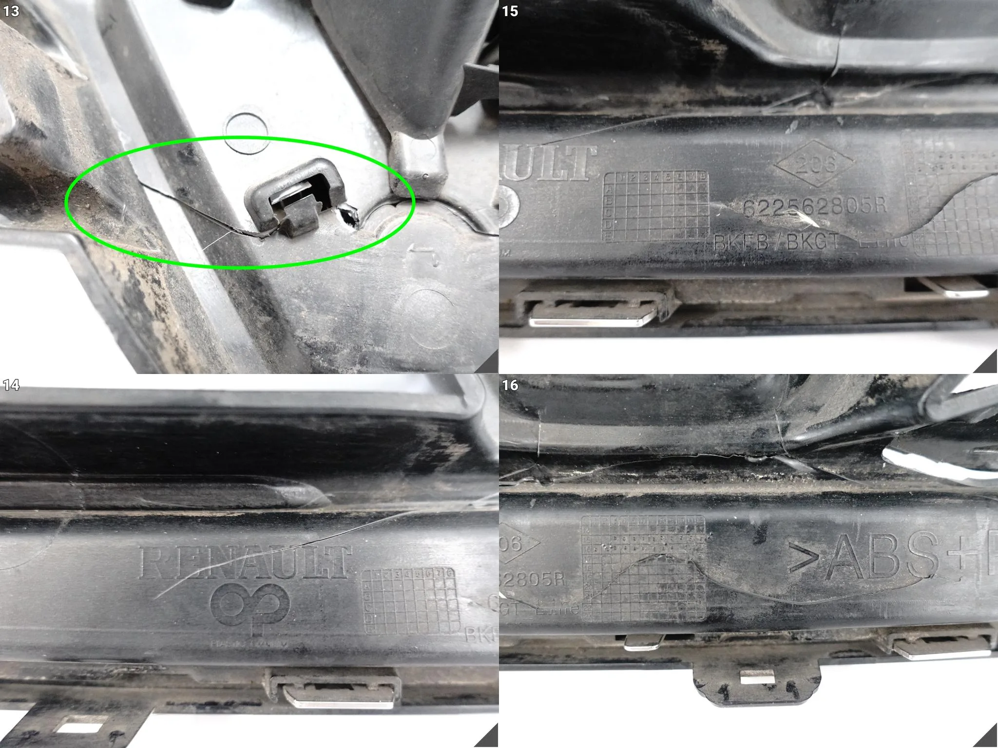 RENAULT MEGANE IV 4 16-20 ATRAPA GRILL W ZDERZAK PRZÓD 622562805R RENAULT MEGANE IV 4 16-20 ATRAPA GRILL W ZDERZAK PRZÓD 622562805R - obrazek 14