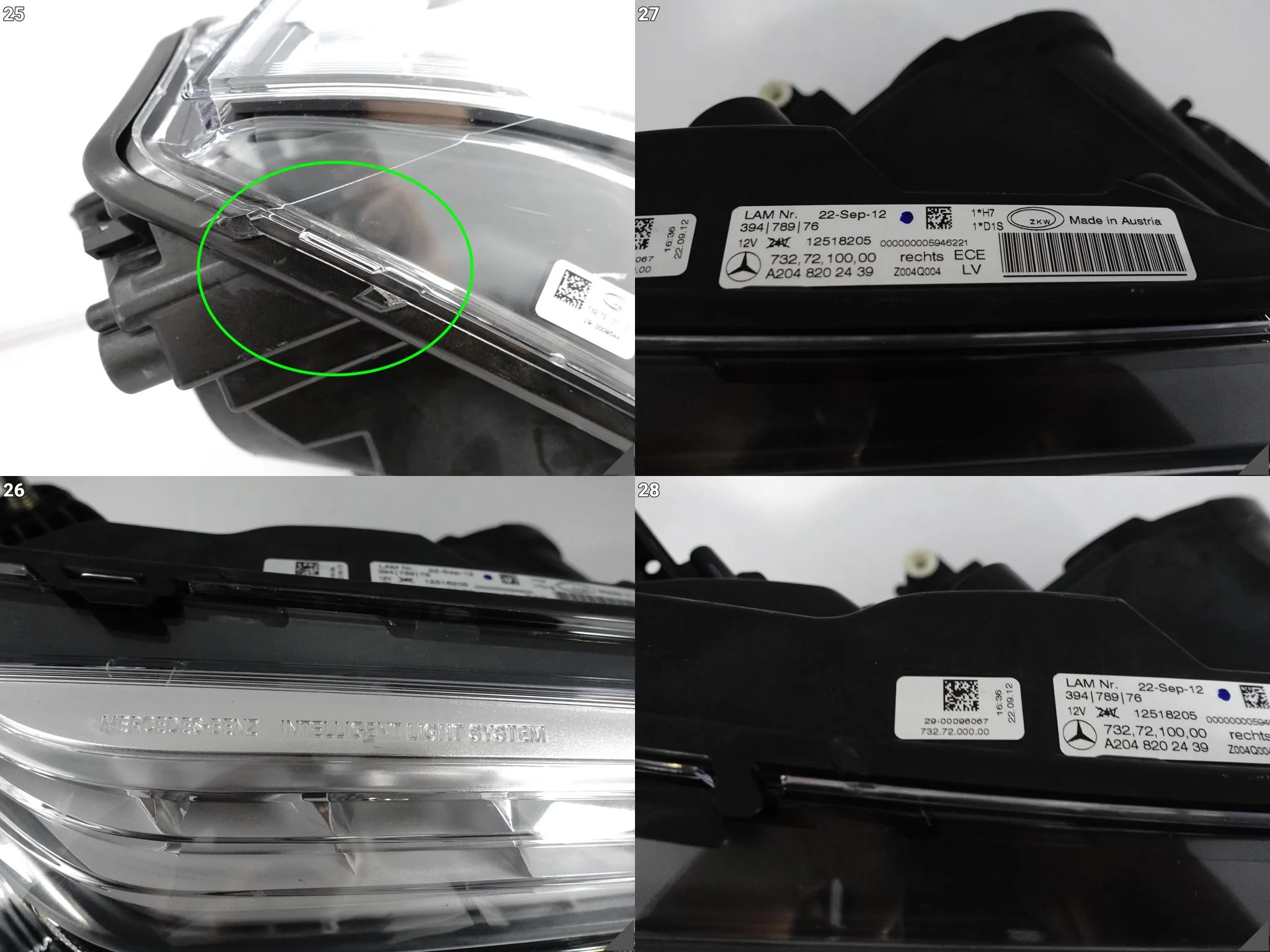 MERCEDES GLK X204 12-15 LIFT MOPF ILS XENON + LED LAMPA PRAWA PRZÓD EUROPA MERCEDES GLK X204 12-15 LIFT MOPF ILS XENON + LED LAMPA PRAWA PRZÓD EUROPA - obrazek 14