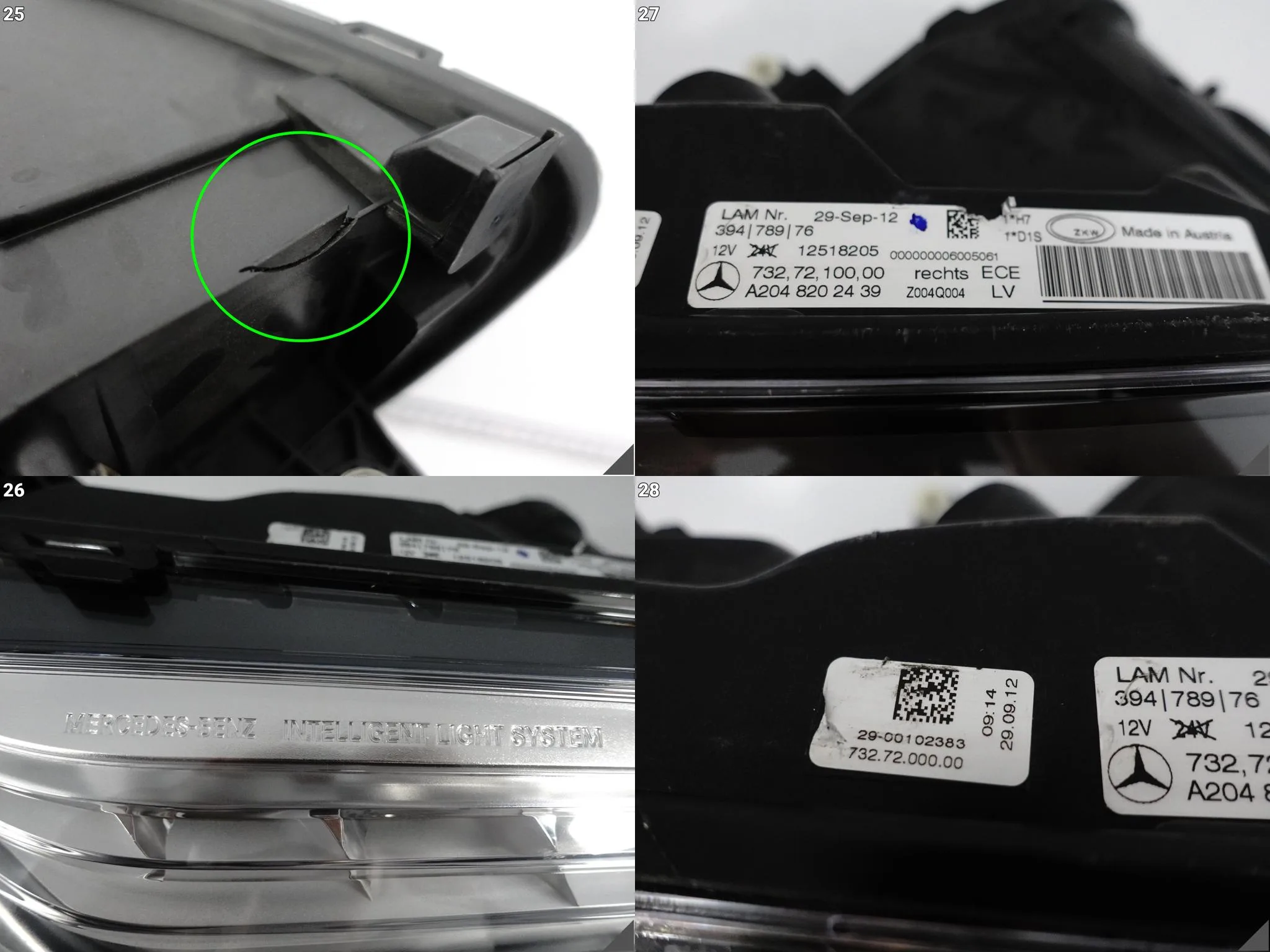MERCEDES GLK X204 12-15 LIFT MOPF ILS XENON + LED LAMPA PRAWA PRZÓD EUROPA MERCEDES GLK X204 12-15 LIFT MOPF ILS XENON + LED LAMPA PRAWA PRZÓD EUROPA - obrazek 14