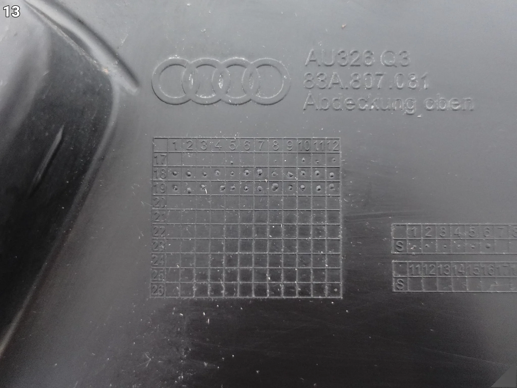 AUDI Q3 II 83A F3 18-25 GÓRNA OSŁONA NAKŁADKA PAS PRZEDNI + DŹWIGNIA 24KM AUDI Q3 II 83A F3 18-25 GÓRNA OSŁONA NAKŁADKA PAS PRZEDNI + DŹWIGNIA 24KM - obrazek 14