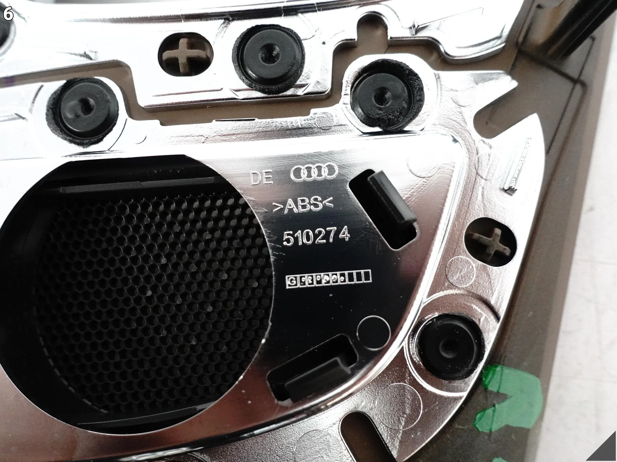 AUDI A7 S7 RS7 4G8 C7 10-18 OSŁONA DEKOR DRZWI LISTWA LEWA TYŁ CHROM KB4 AUDI A7 S7 RS7 4G8 C7 10-18 OSŁONA DEKOR DRZWI LISTWA LEWA TYŁ CHROM KB4 - obrazek 7