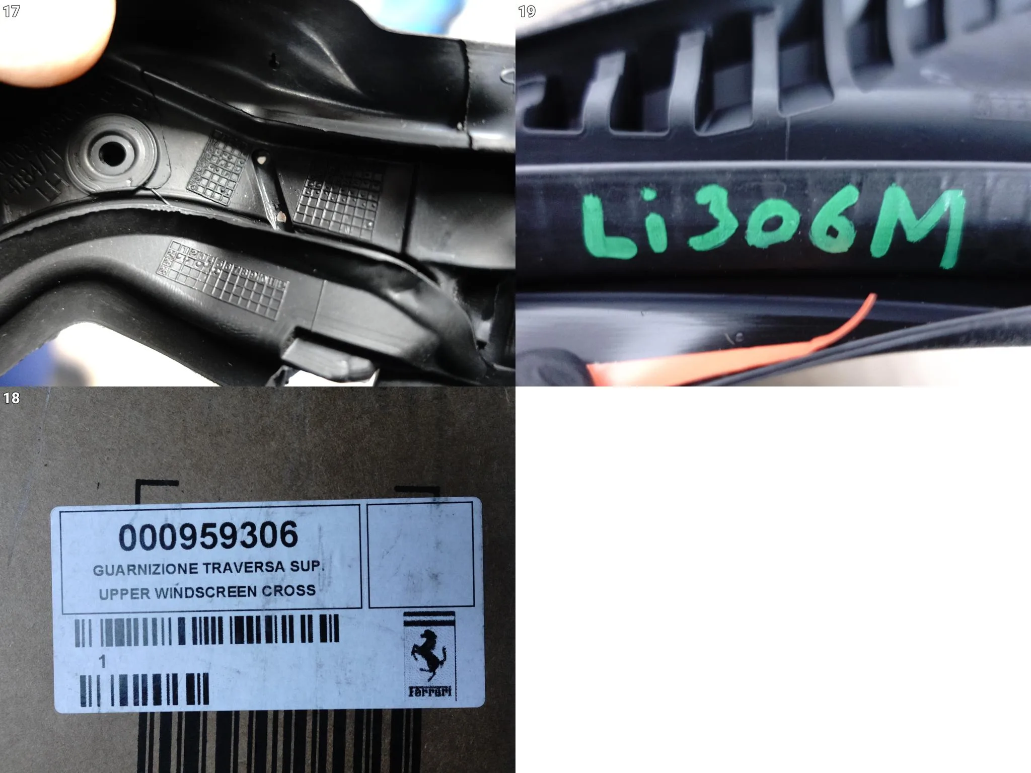 FERRARI PORTOFINO F164 17-23 USZCZELKA LISTWA SZYBY CZOŁOWEJ PRZEDNIEJ FERRARI PORTOFINO F164 17-23 USZCZELKA LISTWA SZYBY CZOŁOWEJ PRZEDNIEJ - obrazek 15