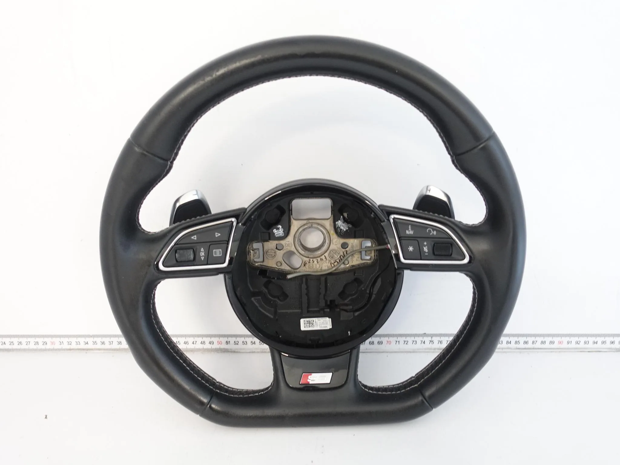 AUDI S3 A3 8V0 13-20 KIEROWNICA WIELOFUNKCYJA SPORTOWA SKÓRA SZARA NIĆ VMJ AUDI S3 A3 8V0 13-20 KIEROWNICA WIELOFUNKCYJA SPORTOWA SKÓRA SZARA NIĆ VMJ