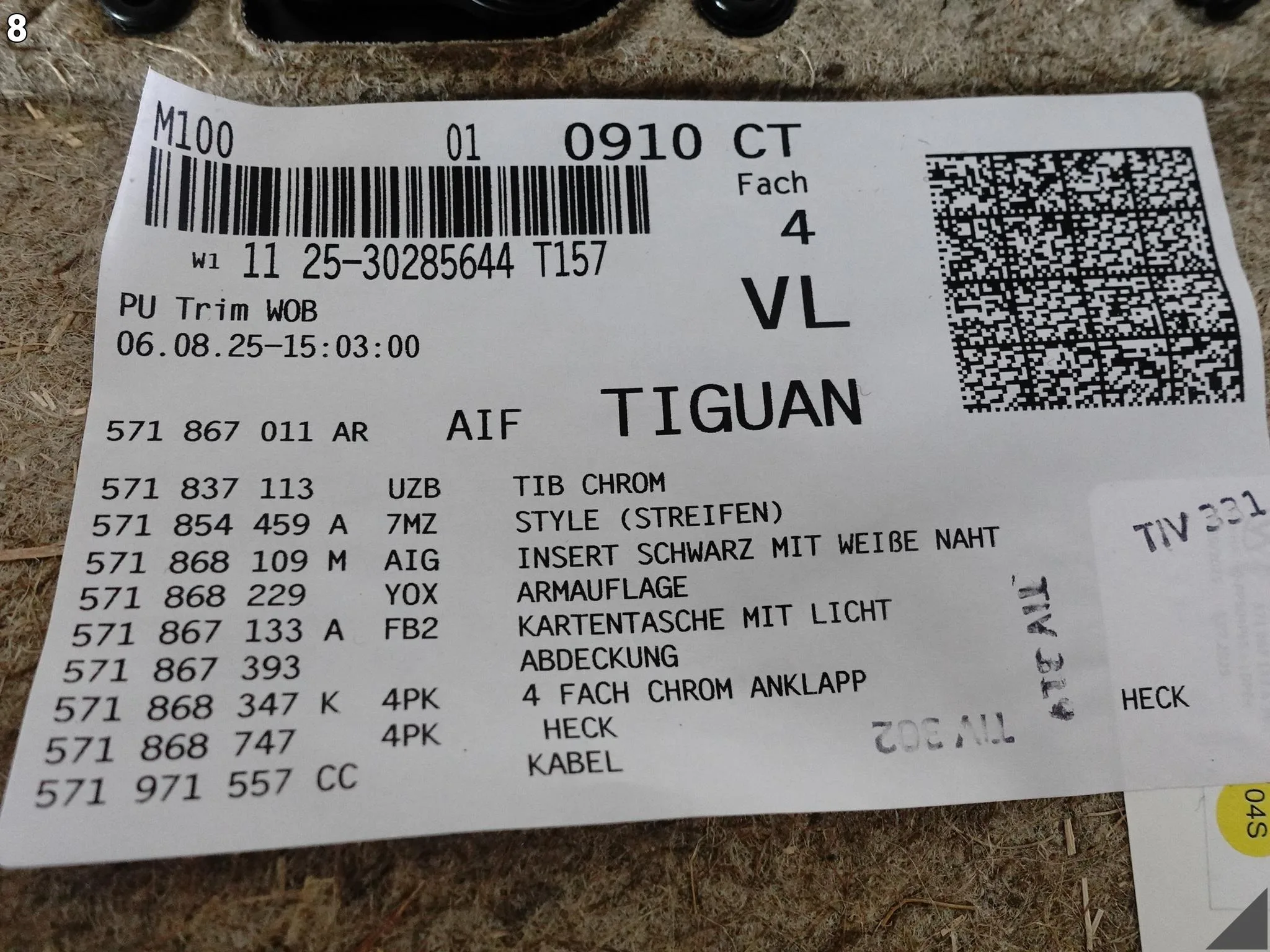 VW TIGUAN CT1 III 571 24- TAPICERKA BOCZEK DRZWI DEKOR SKÓRA LEWA PRZÓD VW TIGUAN CT1 III 571 24- TAPICERKA BOCZEK DRZWI DEKOR SKÓRA LEWA PRZÓD - obrazek 9