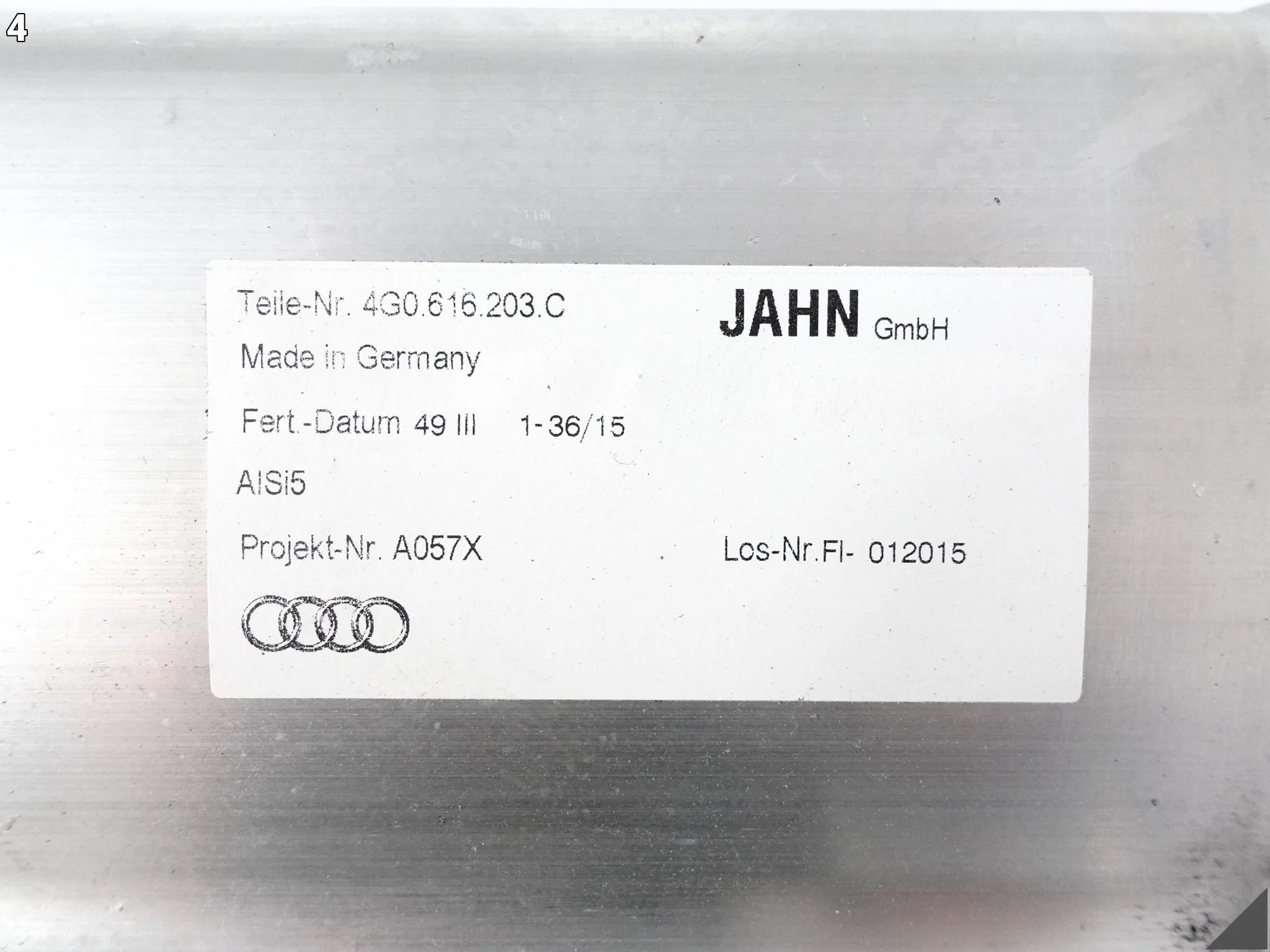 AUDI A7 S7 RS7 4G8 A6 S6 RS6 4G0 C7 10-18 ZBIORNIK CIŚNIENIA POWIETRZA AUDI A7 S7 RS7 4G8 A6 S6 RS6 4G0 C7 10-18 ZBIORNIK CIŚNIENIA POWIETRZA - obrazek 5