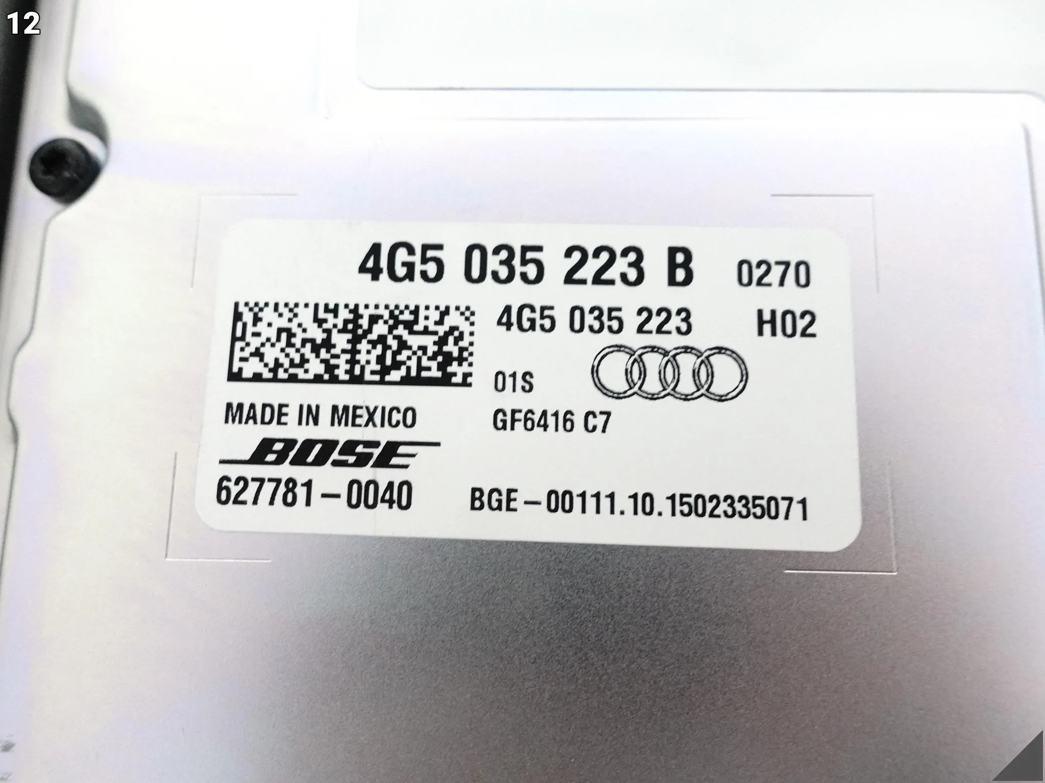 AUDI A7 S7 RS7 4G8 C7 14-18 LIFT ZESTAW GŁOŚNIKÓW WZMACNIACZ BOSE AUDI A7 S7 RS7 4G8 C7 14-18 LIFT ZESTAW GŁOŚNIKÓW WZMACNIACZ BOSE - obrazek 13
