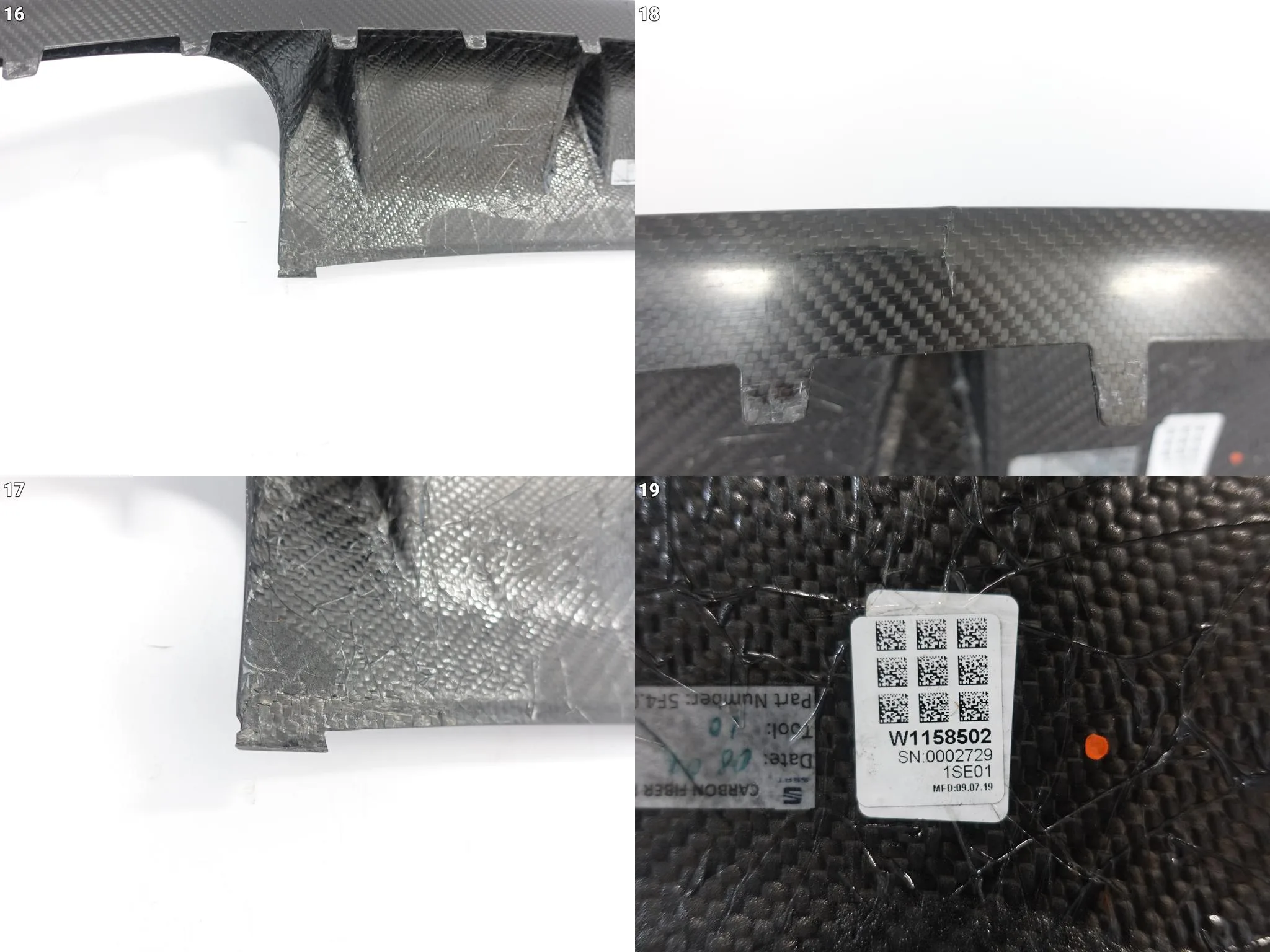 SEAT LEON III 5F4 5F0 HB ST CUPRA R LIFT 17-20 CARBON SPOILER W ZDERZAK TYŁ SEAT LEON III 5F4 5F0 HB ST CUPRA R LIFT 17-20 CARBON SPOILER W ZDERZAK TYŁ - obrazek 14