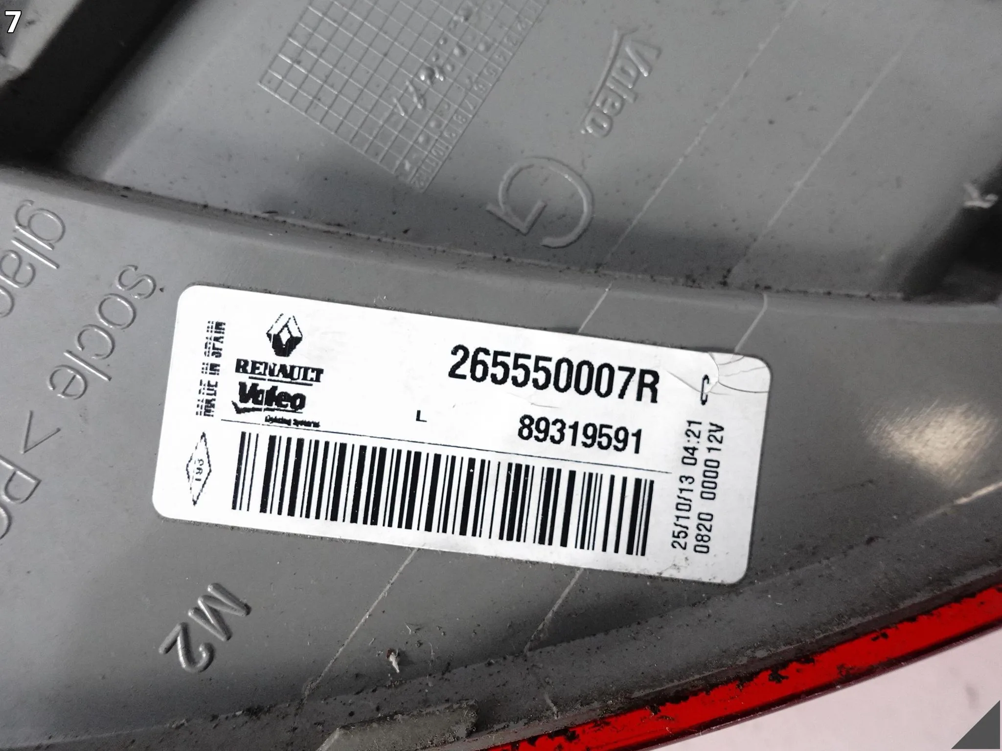 RENAULT MEGANE III 3 HATCHBACK 08-16 LAMPA ZWYKŁA W BŁOTNIK LEWA TYŁ EUROPA RENAULT MEGANE III 3 HATCHBACK 08-16 LAMPA ZWYKŁA W BŁOTNIK LEWA TYŁ EUROPA - obrazek 8
