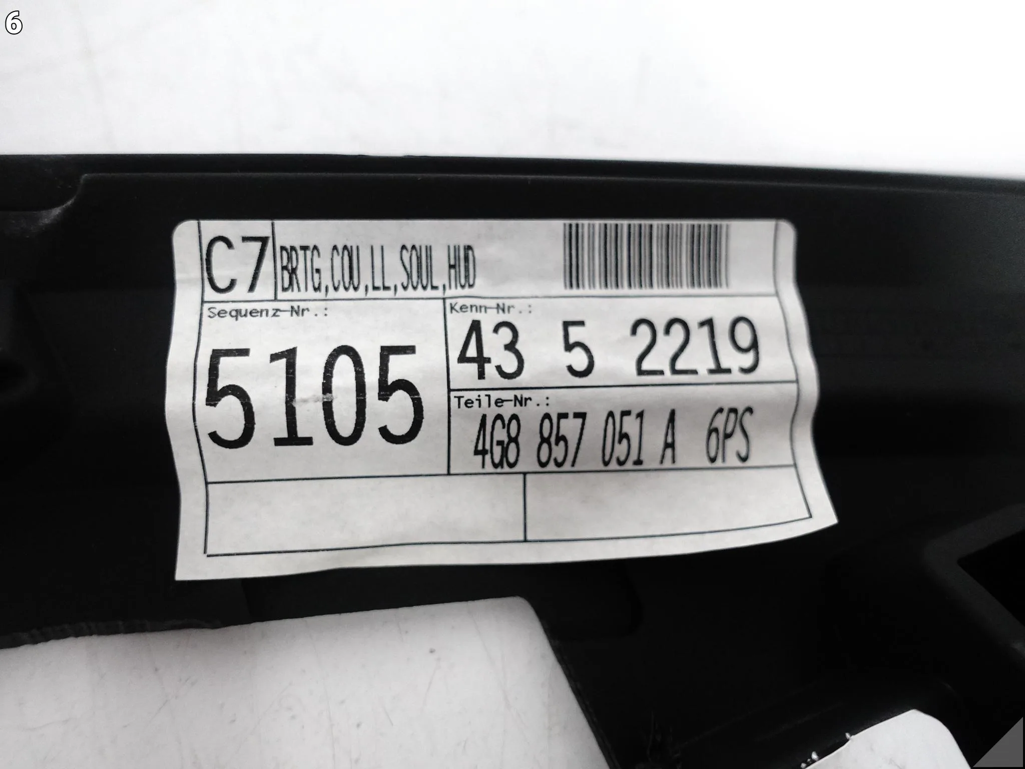 AUDI A7 S7 RS7 4G8 C7 10-18 LISTWA GÓRNA DESKI ROZDZIELCZEJ PODSZYBIE KB4 AUDI A7 S7 RS7 4G8 C7 10-18 LISTWA GÓRNA DESKI ROZDZIELCZEJ PODSZYBIE KB4 - obrazek 7