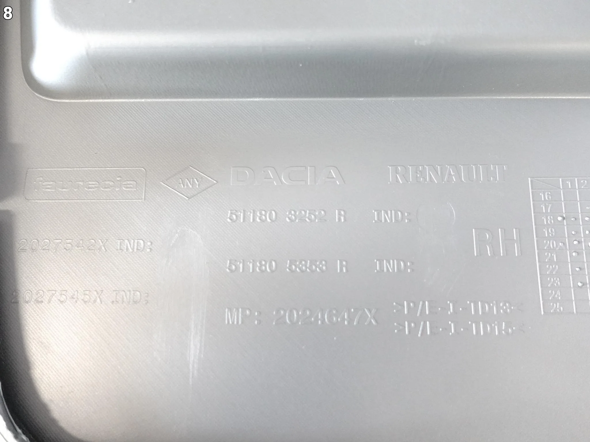 DACIA DUSTER II LIFT 17-24 OSŁONA LISTWA SPOILER ATRAPA GRILL ZDERZAK PRZÓD DACIA DUSTER II LIFT 17-24 OSŁONA LISTWA SPOILER ATRAPA GRILL ZDERZAK PRZÓD - obrazek 9