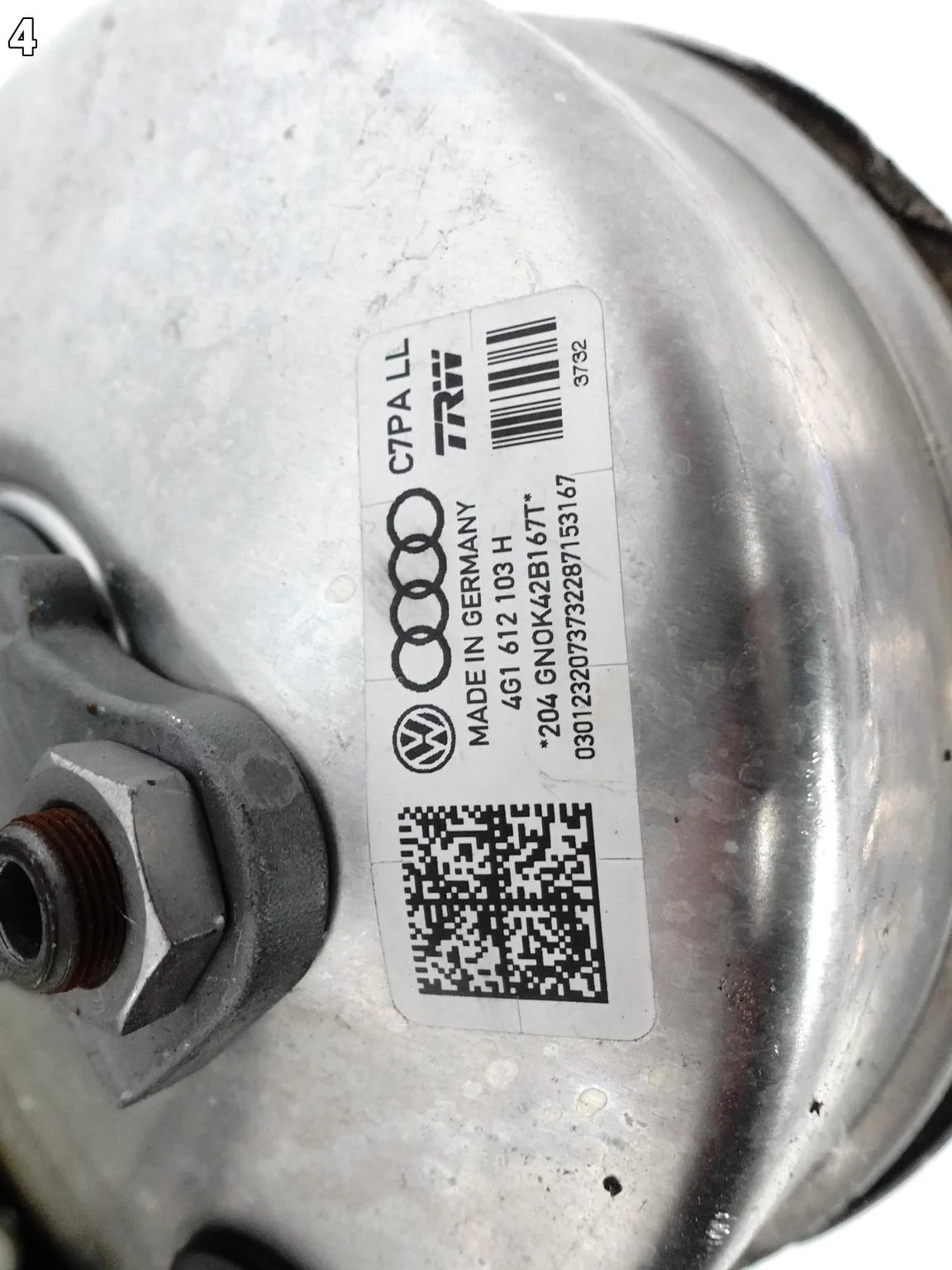 AUDI A6 S6 4G0 A7 S7 4G8 C7 10-18 SERWO SERVO POMPA HAMULCOWA 4G1612103H AUDI A6 S6 4G0 A7 S7 4G8 C7 10-18 SERWO SERVO POMPA HAMULCOWA 4G1612103H - obrazek 5
