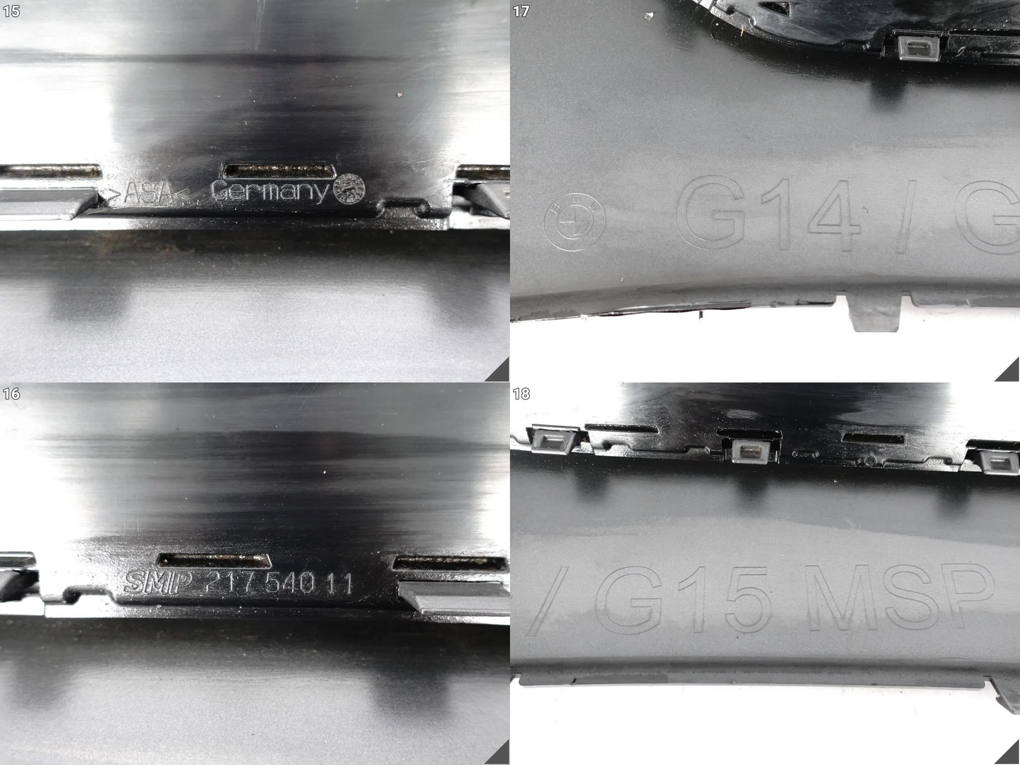 BMW 8 G14 G15 G16 M-PAKIET MSP 18-22 SPOILER DYFUZOR DOKŁADKA ZDERZAKA TYŁ BMW 8 G14 G15 G16 M-PAKIET MSP 18-22 SPOILER DYFUZOR DOKŁADKA ZDERZAKA TYŁ - obrazek 13