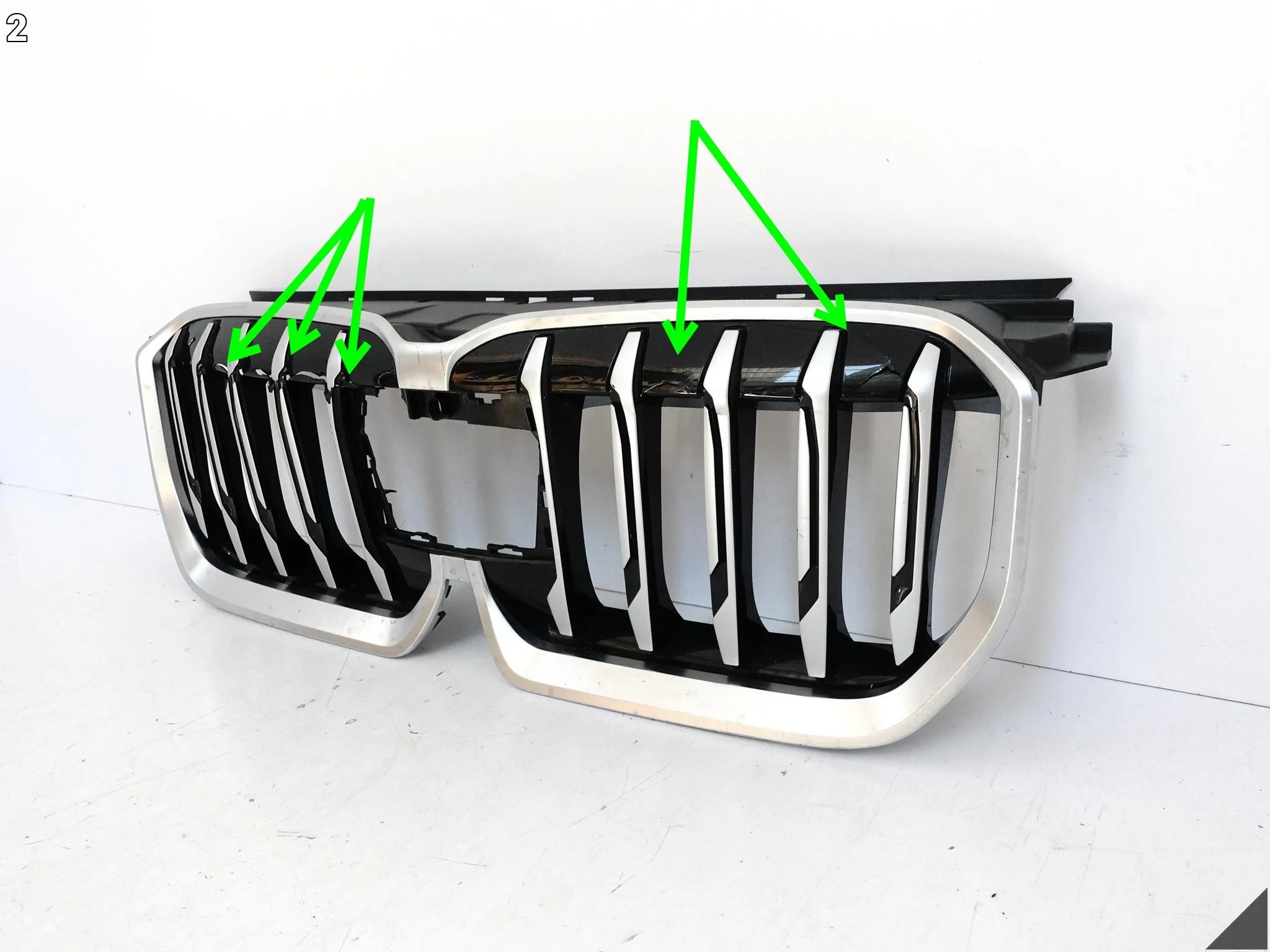BMW X1 U11 X-LINE 22- ATRAPA GRILL NERKI ZDERZAKA PRZEDNIE PRZÓD 9880301 BMW X1 U11 X-LINE 22- ATRAPA GRILL NERKI ZDERZAKA PRZEDNIE PRZÓD 9880301 - obrazek 3