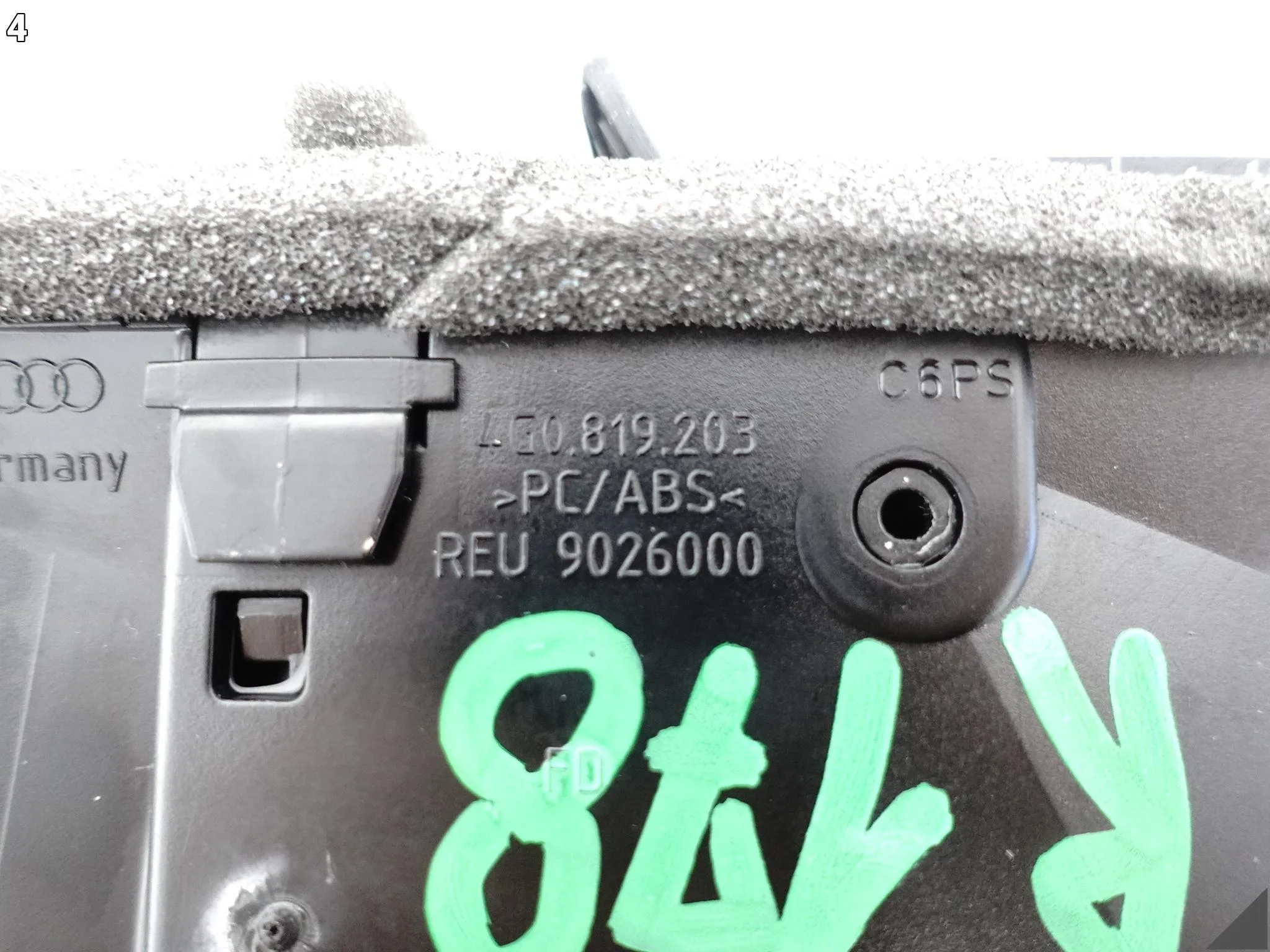 AUDI A7 S7 4G8 A6 S6 4G0 C7 10-18 KRATKA NAWIEWU WLOT TUNEL ŚRODKOWY TYŁ AUDI A7 S7 4G8 A6 S6 4G0 C7 10-18 KRATKA NAWIEWU WLOT TUNEL ŚRODKOWY TYŁ - obrazek 5