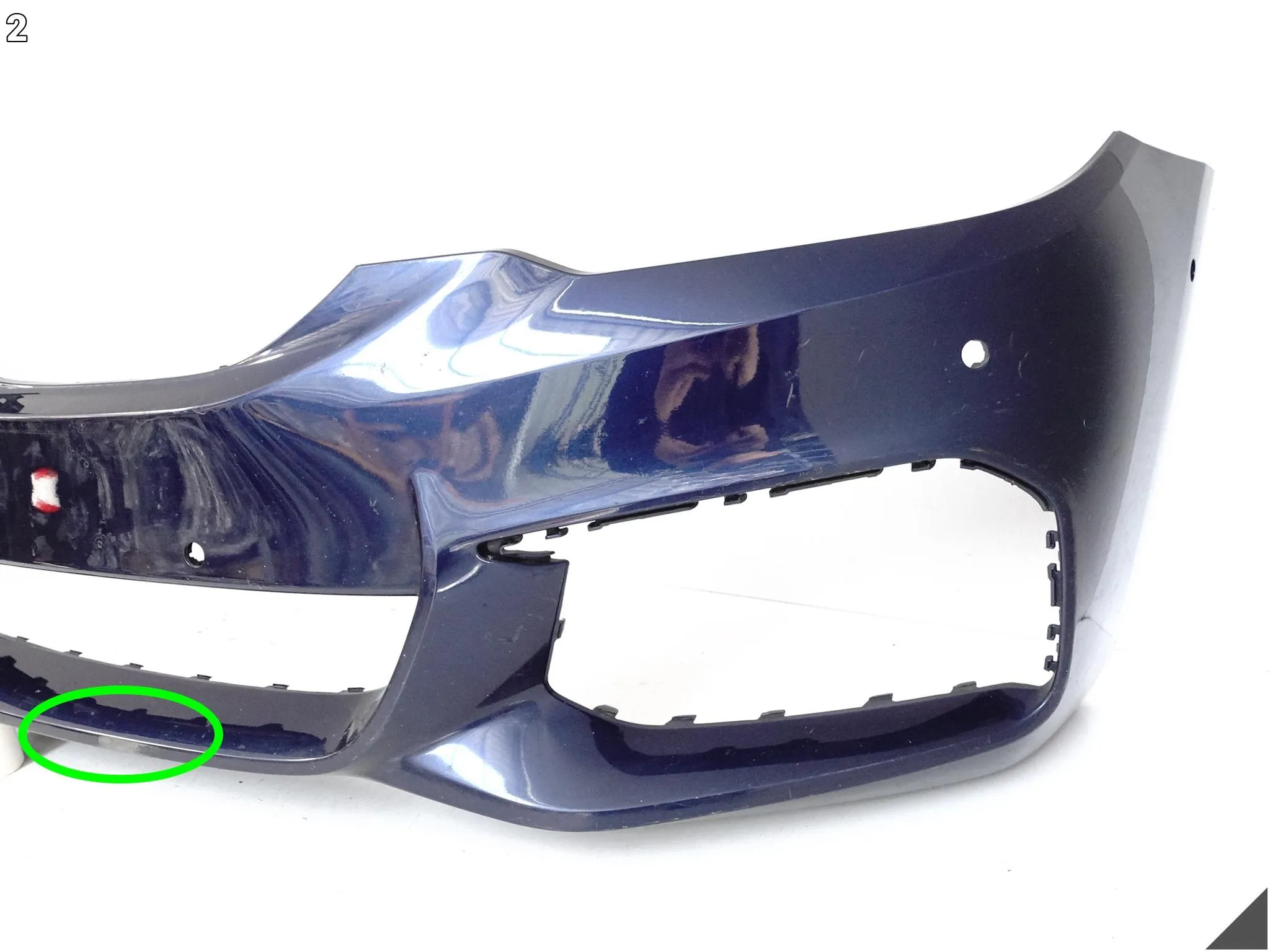 BMW 5 G30 G31 M-PAKIET 17-20 ZDERZAK BUMPER + ZAŚLEPKA PRZÓD (6xPDC) BMW 5 G30 G31 M-PAKIET 17-20 ZDERZAK BUMPER + ZAŚLEPKA PRZÓD (6xPDC) - obrazek 3