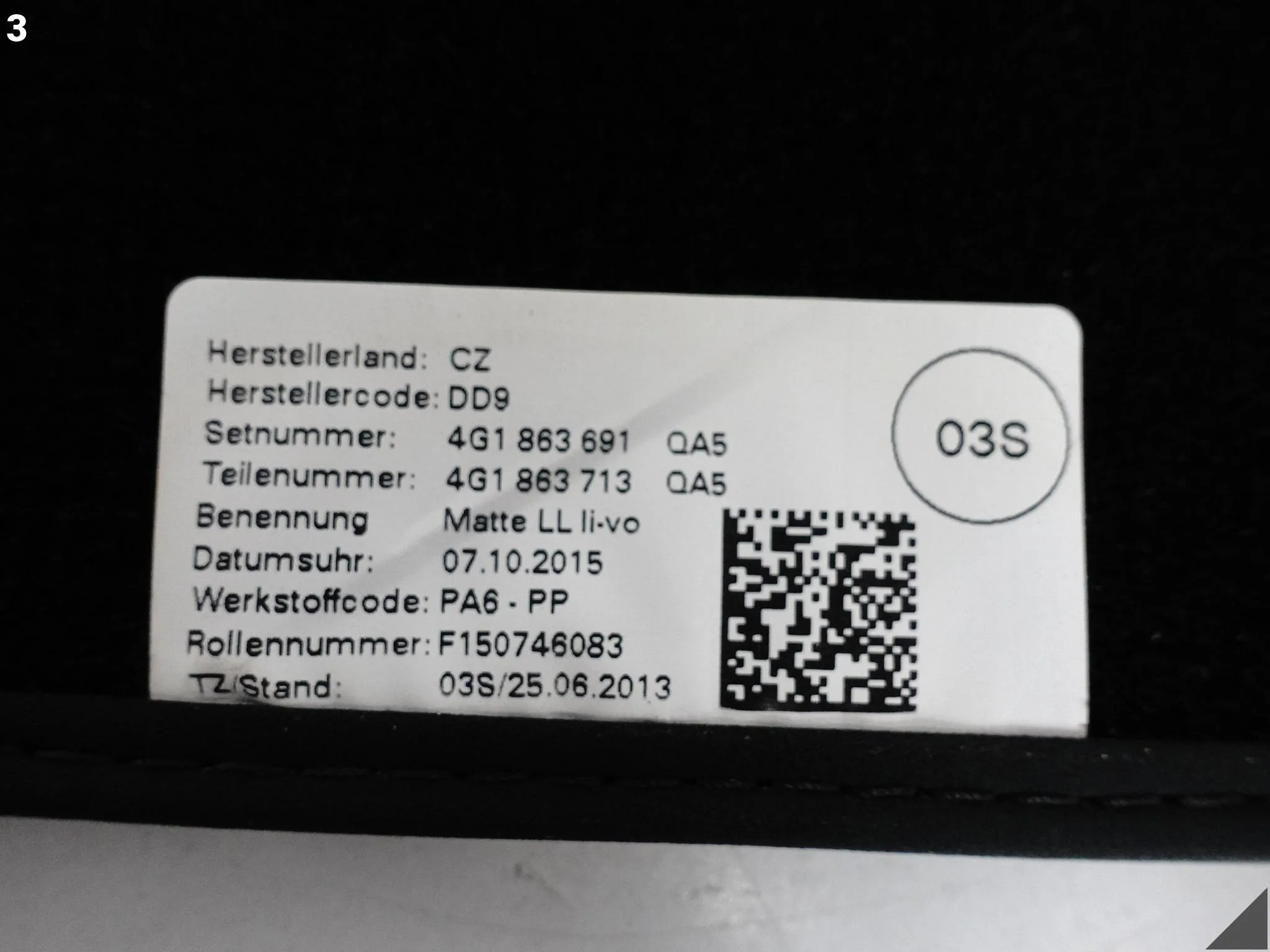 AUDI A7 S7 RS7 C7 4G8 A6 S6 RS6 4G0 10-18 KOMPLET DYWANIKÓW WYKŁADZINA QA5 AUDI A7 S7 RS7 C7 4G8 A6 S6 RS6 4G0 10-18 KOMPLET DYWANIKÓW WYKŁADZINA QA5 - obrazek 4
