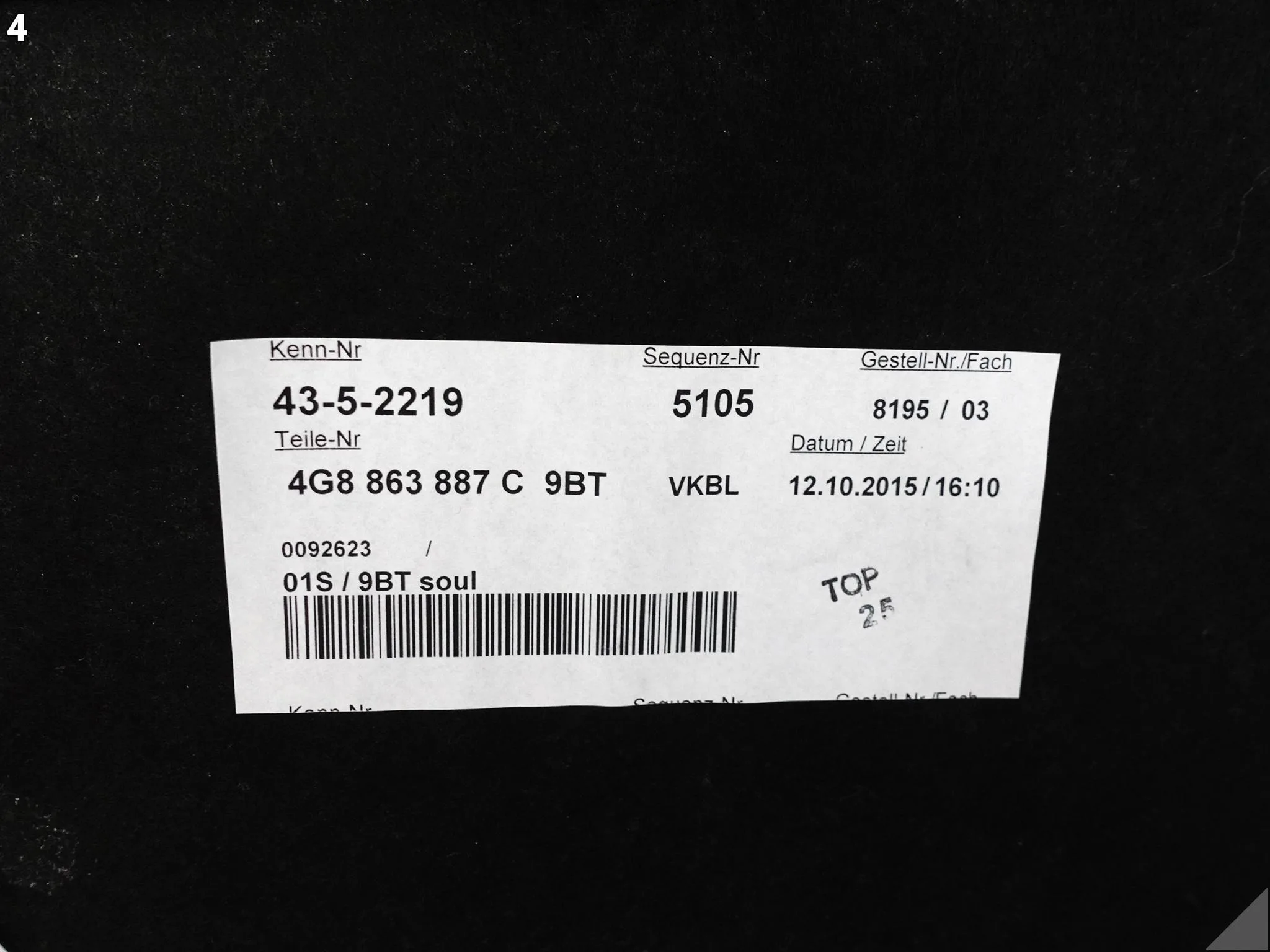 AUDI RS7 S7 A7 4G8 C7 10-18 BOCZEK TAPICERKA BAGAŻNIKA BAGAŻNIK LEWA 9BT AUDI RS7 S7 A7 4G8 C7 10-18 BOCZEK TAPICERKA BAGAŻNIKA BAGAŻNIK LEWA 9BT - obrazek 5