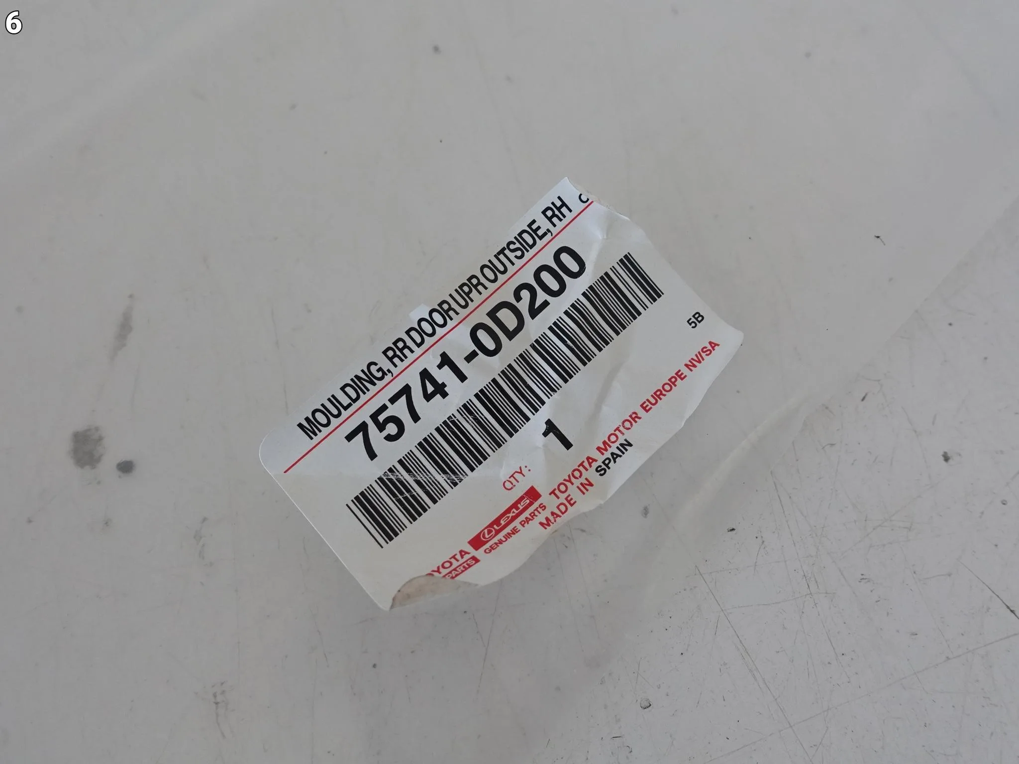 TOYOTA YARIS III LIFT 17-20 LISTWA DOKŁADKA NA DRZWI TYŁ PRAWA NOWA ORG TOYOTA YARIS III LIFT 17-20 LISTWA DOKŁADKA NA DRZWI TYŁ PRAWA NOWA ORG - obrazek 7