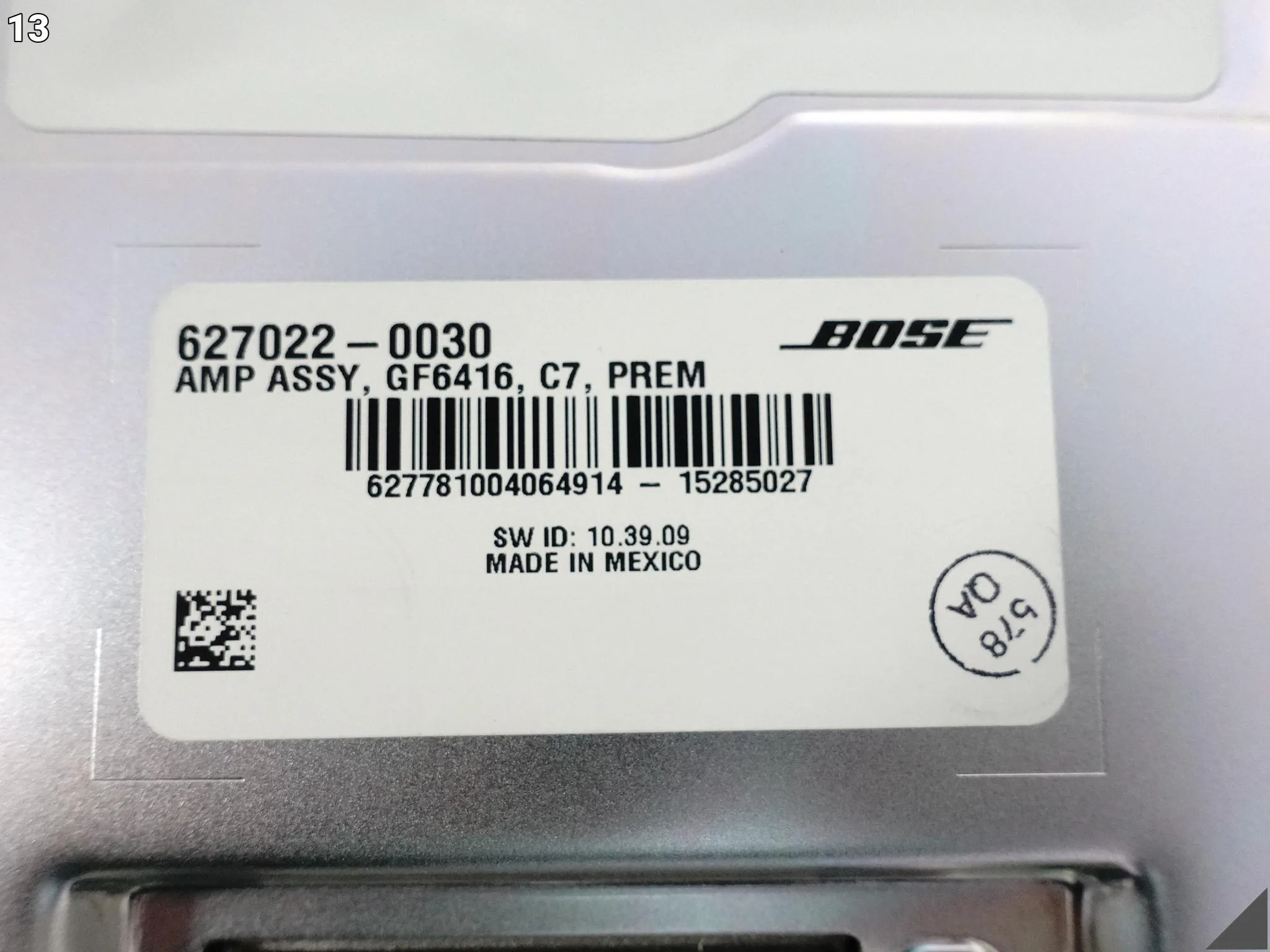 AUDI A7 S7 RS7 4G8 C7 14-18 LIFT ZESTAW GŁOŚNIKÓW WZMACNIACZ BOSE AUDI A7 S7 RS7 4G8 C7 14-18 LIFT ZESTAW GŁOŚNIKÓW WZMACNIACZ BOSE - obrazek 14