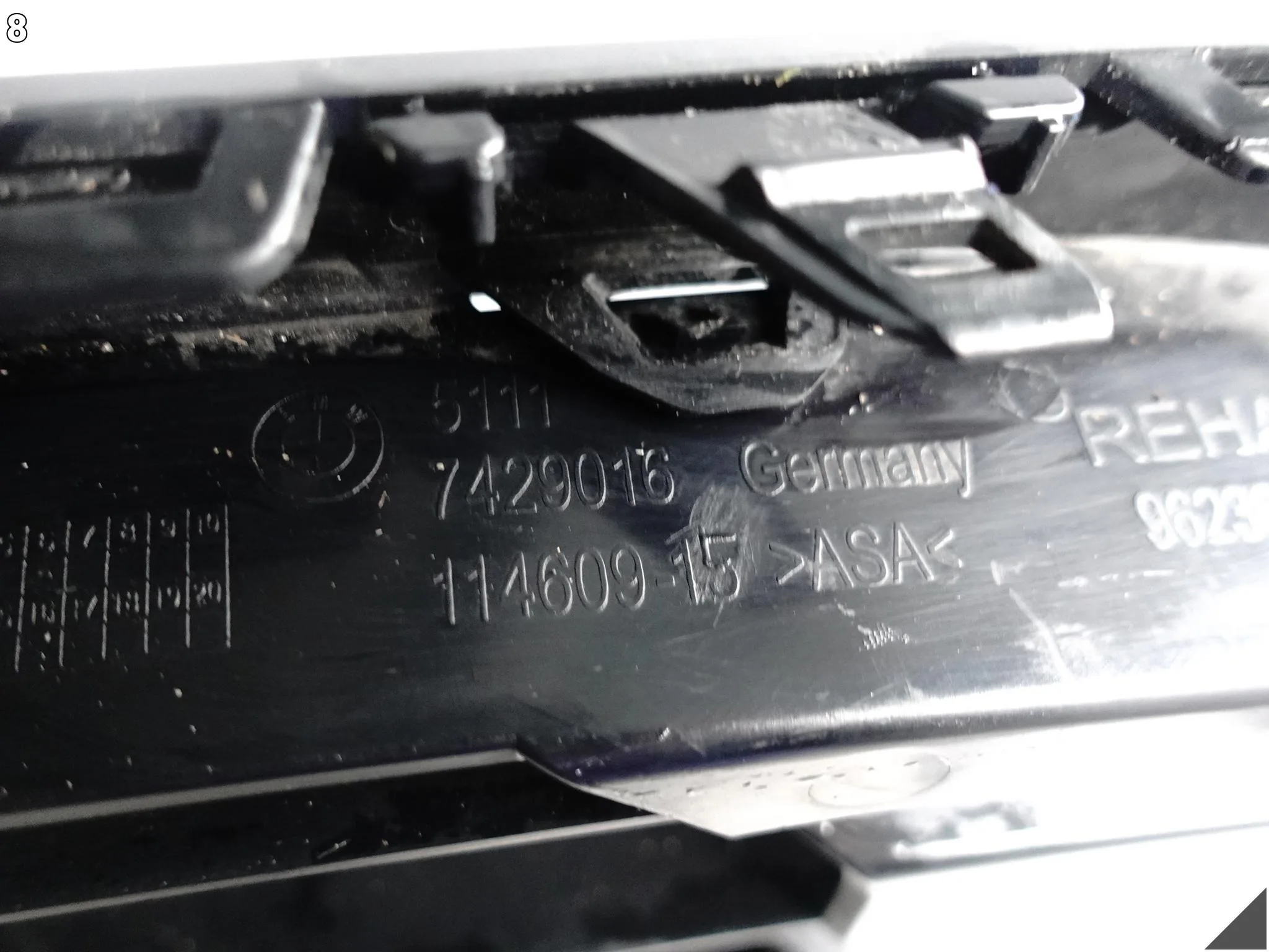 BMW X2 F39 ZWYKŁY/BASIC 17-23 ATRAPA KRATKA W ZDERZAK PRZÓD PRAWA BMW X2 F39 ZWYKŁY/BASIC 17-23 ATRAPA KRATKA W ZDERZAK PRZÓD PRAWA - obrazek 9