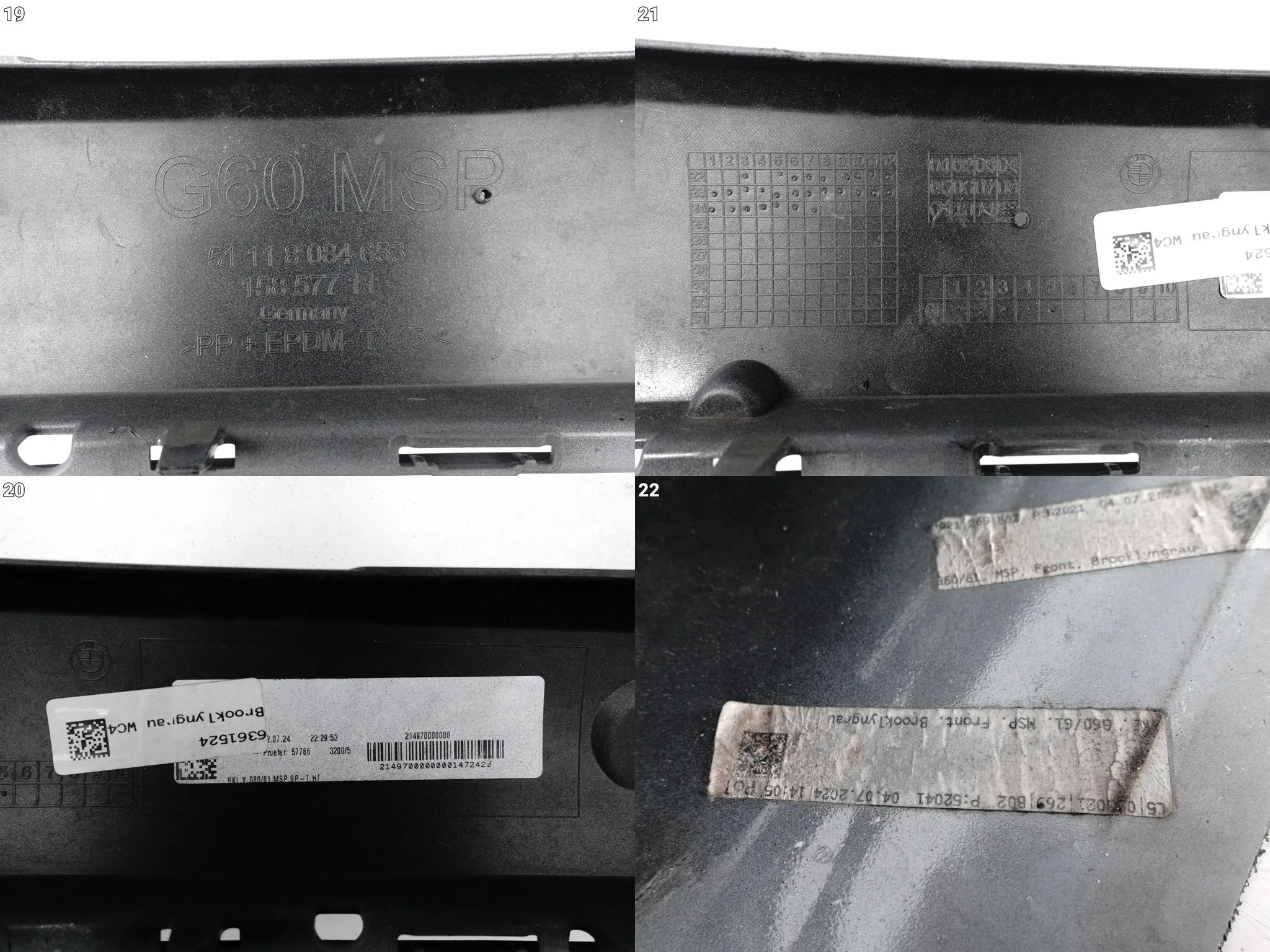 BMW 5 G60 G61 M-PAKIET MSP 23- ZDERZAK BUMPER PRZÓD (PDC) BMW 5 G60 G61 M-PAKIET MSP 23- ZDERZAK BUMPER PRZÓD (PDC) - obrazek 14