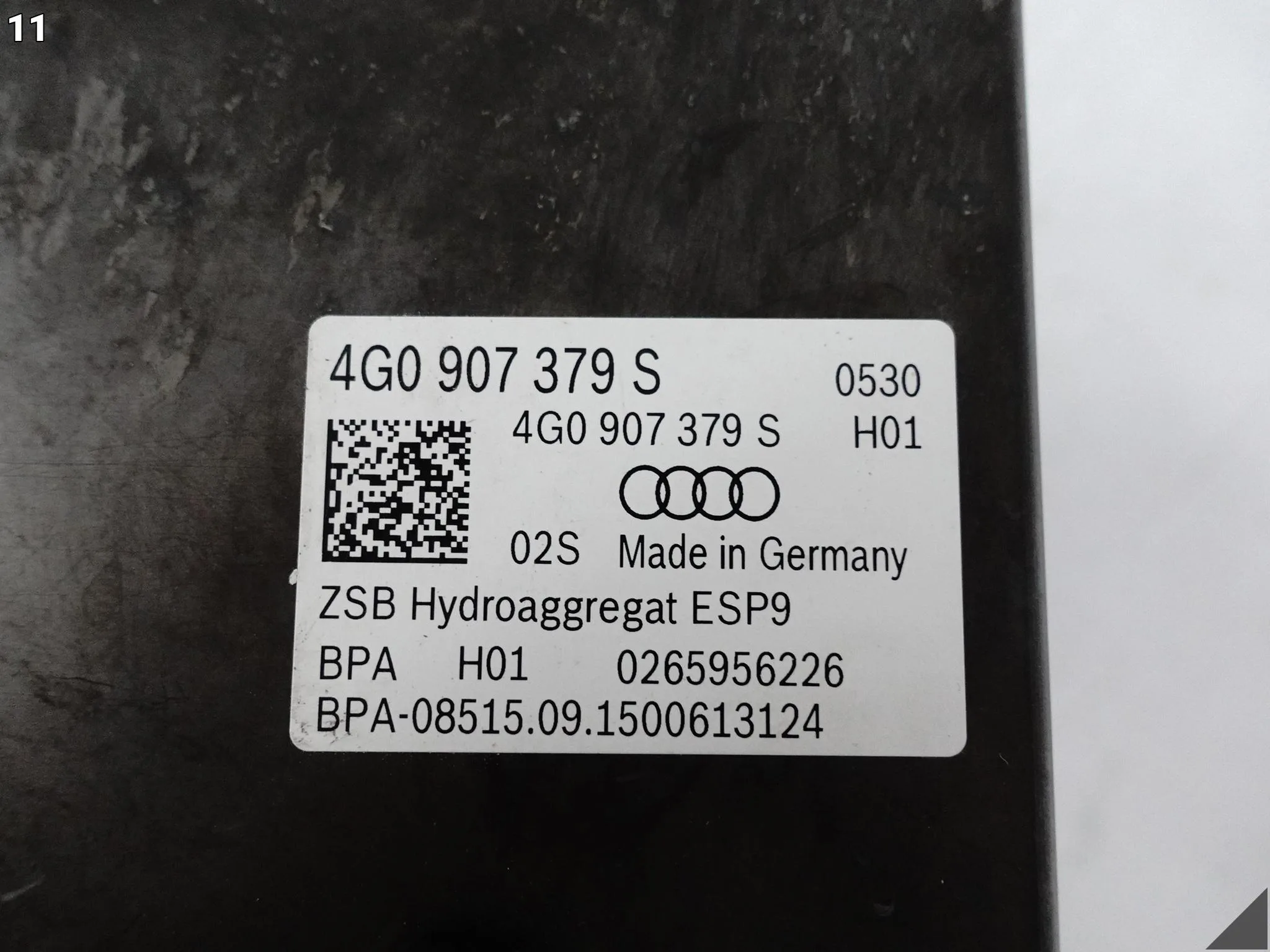 AUDI A6 4G0 A7 4G8 C7 10-18 STEROWNIK POMPA HAMULCOWA ABS 4G0907379S AUDI A6 4G0 A7 4G8 C7 10-18 STEROWNIK POMPA HAMULCOWA ABS 4G0907379S - obrazek 12