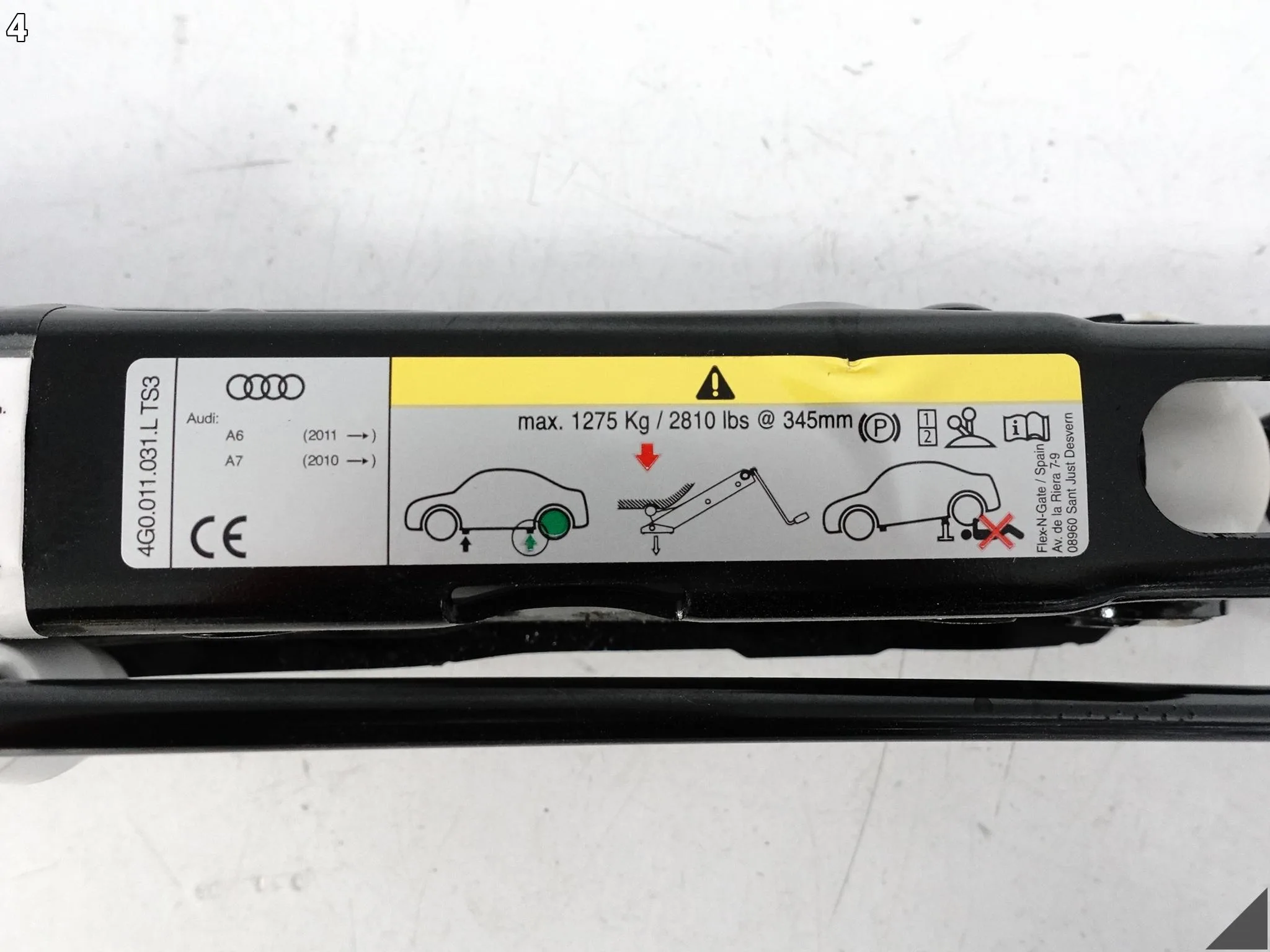 AUDI A7 S7 RS7 4G8 A6 S6 RS6 4G0 C7 10-18 LEWAREK PODNOŚNIK 4G0011031L AUDI A7 S7 RS7 4G8 A6 S6 RS6 4G0 C7 10-18 LEWAREK PODNOŚNIK 4G0011031L - obrazek 5