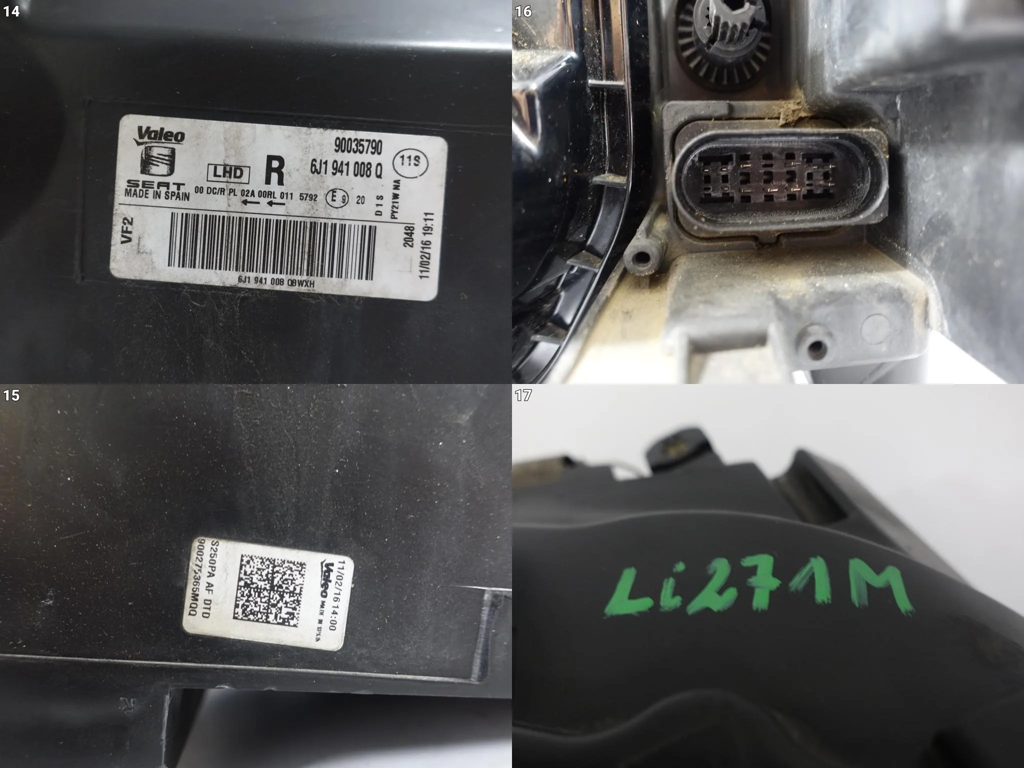 SEAT IBIZA IV 4 LIFT 6J1 CUPRA 12-17 LAMPA XENON + LED PRAWA EUROPA SEAT IBIZA IV 4 LIFT 6J1 CUPRA 12-17 LAMPA XENON + LED PRAWA EUROPA - obrazek 15