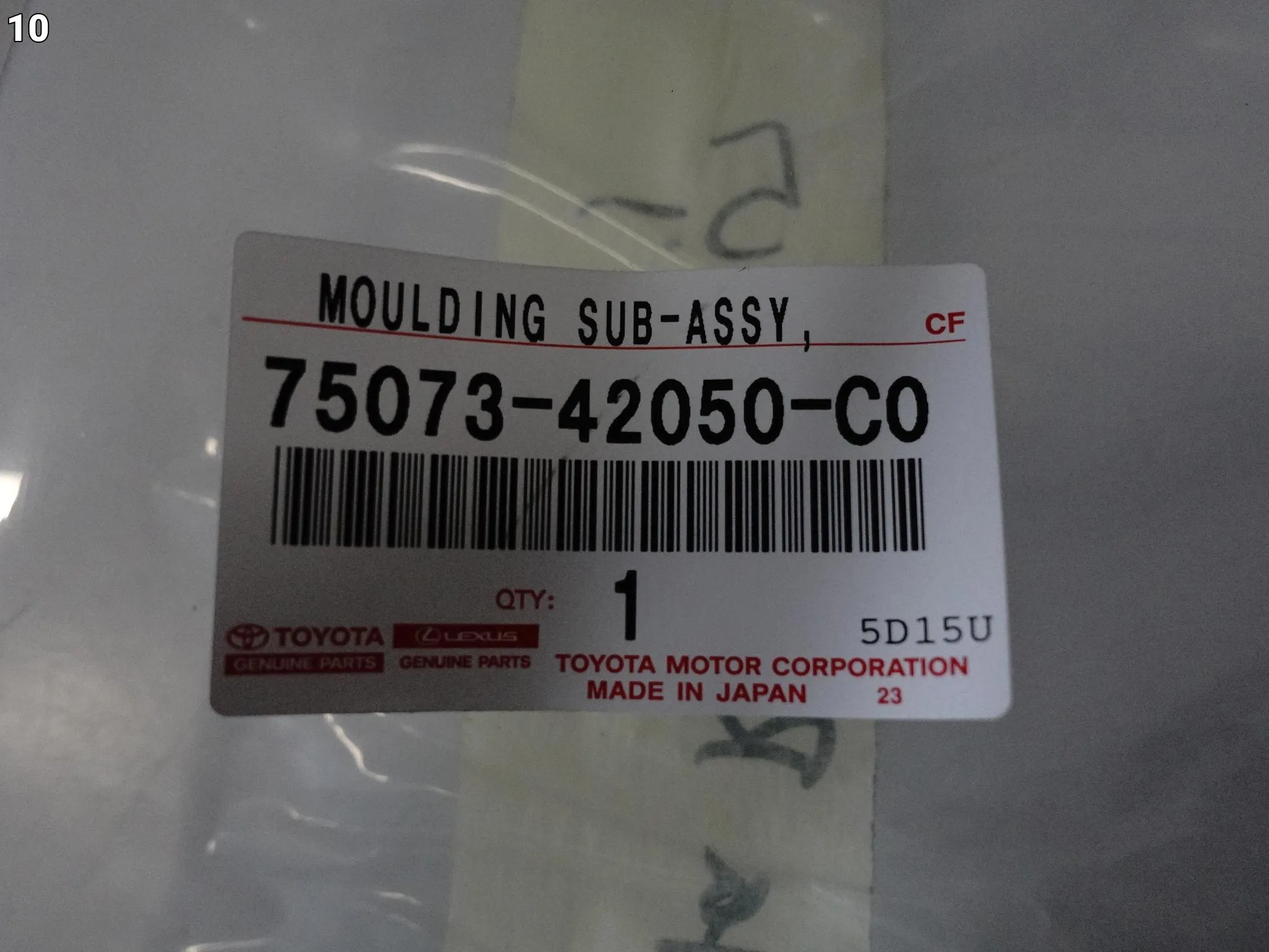 TOYOTA RAV4 V 5 19- DOLNA LISTWA OSŁONA DRZWI PRZÓD PRAWA 75073-42050-C0 TOYOTA RAV4 V 5 19- DOLNA LISTWA OSŁONA DRZWI PRZÓD PRAWA 75073-42050-C0 - obrazek 11