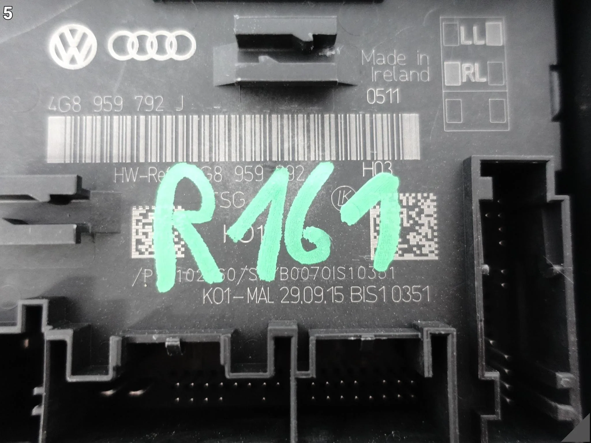 AUDI A7 S7 RS7 4G8 A6 S6 RS6 4G0 C7 10-18 MODUŁ STEROWNIK DRZWI PRAWY PRZÓD AUDI A7 S7 RS7 4G8 A6 S6 RS6 4G0 C7 10-18 MODUŁ STEROWNIK DRZWI PRAWY PRZÓD - obrazek 6