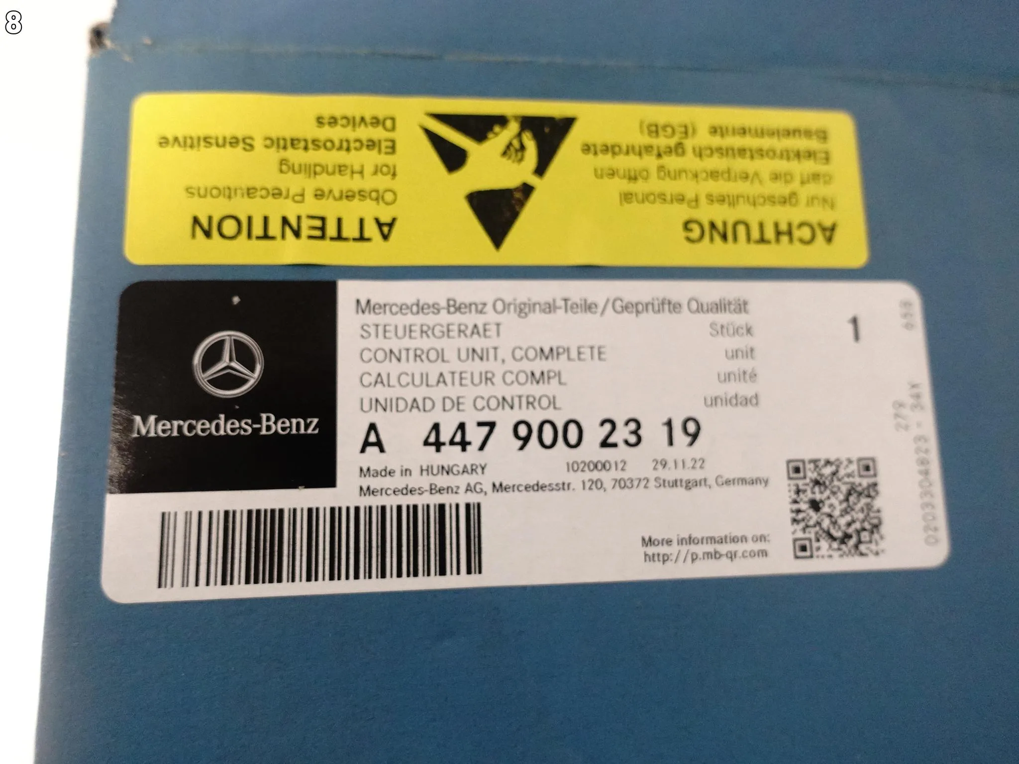 MERCEDES V-KLASA VITO W447 RADAR MODUŁ SENSOR CZUJNIK DISTRONIC ACC ORG MERCEDES V-KLASA VITO W447 RADAR MODUŁ SENSOR CZUJNIK DISTRONIC ACC ORG - obrazek 9
