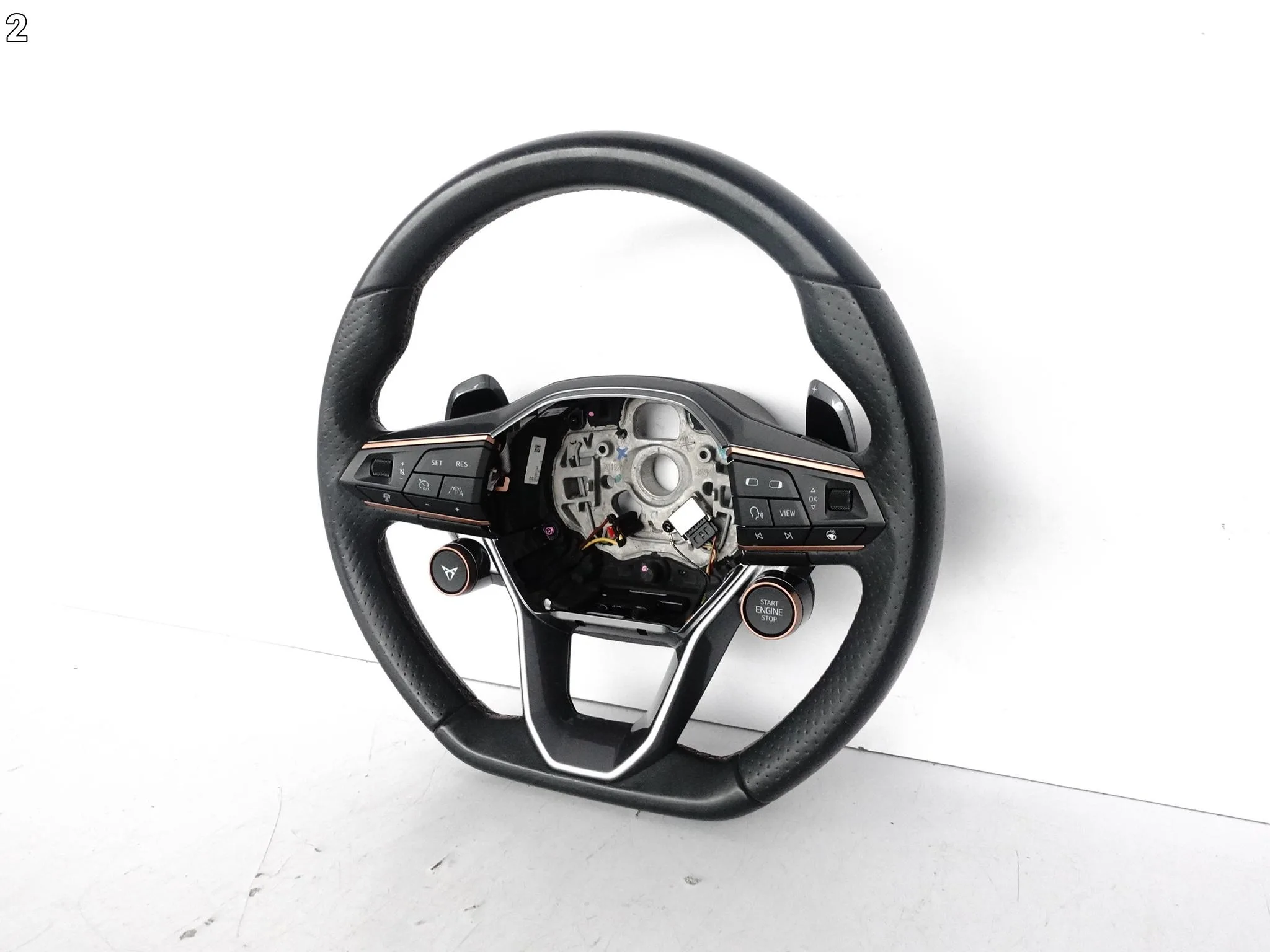 CUPRA LEON 5FA FORMENTOR 5FF KIEROWNICA WIELOFUNKCYJNA SKÓRA ŁOPATKI XEY CUPRA LEON 5FA FORMENTOR 5FF KIEROWNICA WIELOFUNKCYJNA SKÓRA ŁOPATKI XEY - obrazek 3