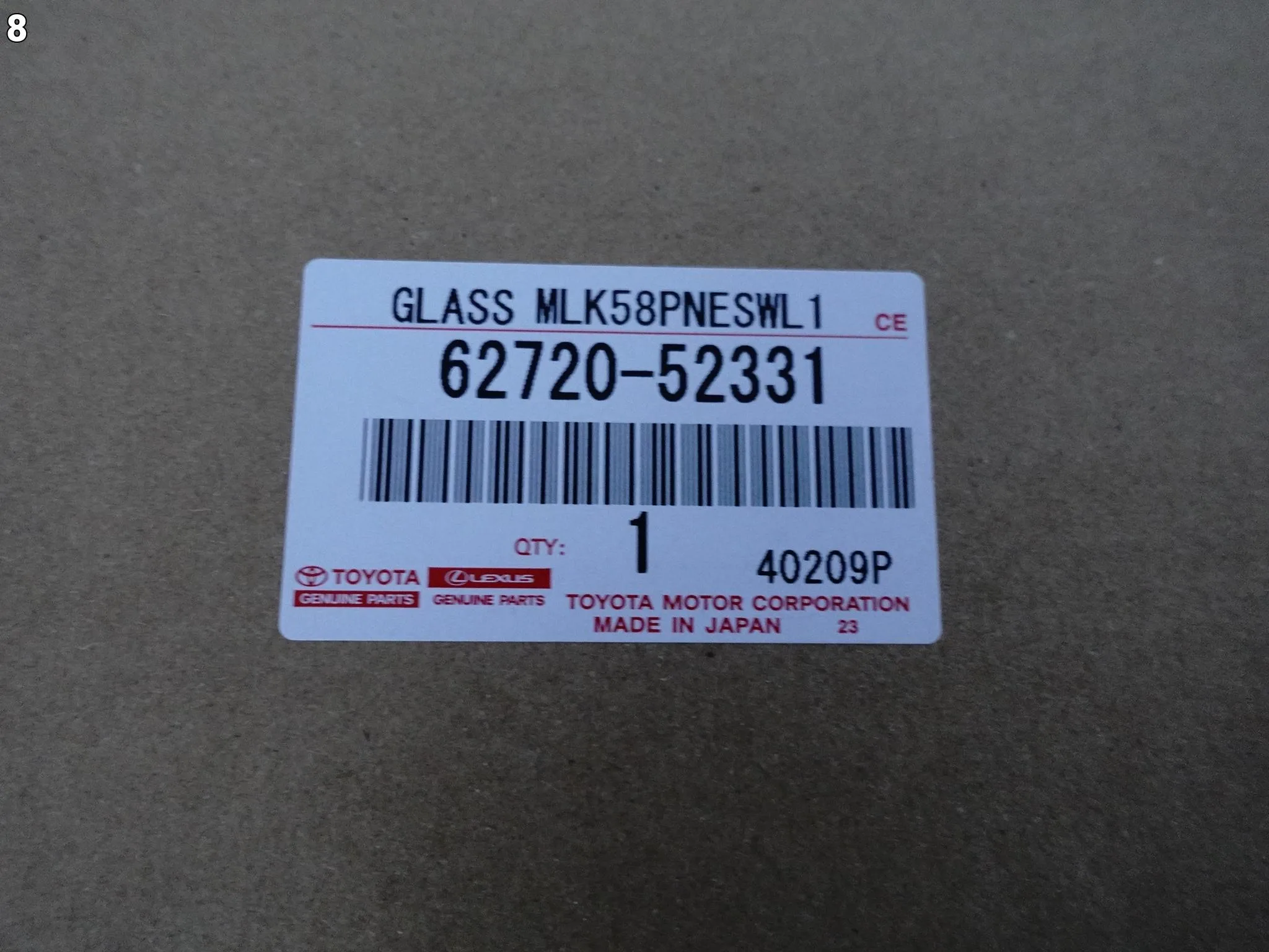 TOYOTA GR YARIS IV 4 XP210 LIFT 20- SZYBA KAROSERYJNA BOCZNA LEWA TYŁ ORG TOYOTA GR YARIS IV 4 XP210 LIFT 20- SZYBA KAROSERYJNA BOCZNA LEWA TYŁ ORG - obrazek 9