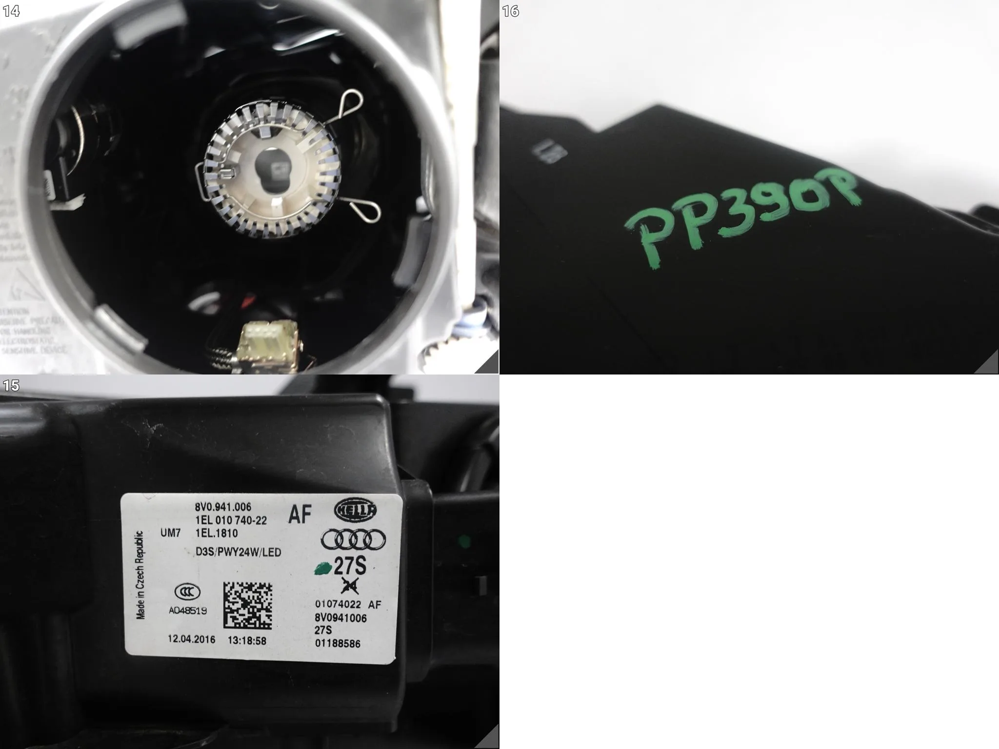 AUDI A3 S3 RS3 8V0 12-16 LAMPA XENON + LED NIESKRĘTNA PRAWA PRZÓD EUROPA AUDI A3 S3 RS3 8V0 12-16 LAMPA XENON + LED NIESKRĘTNA PRAWA PRZÓD EUROPA - obrazek 15